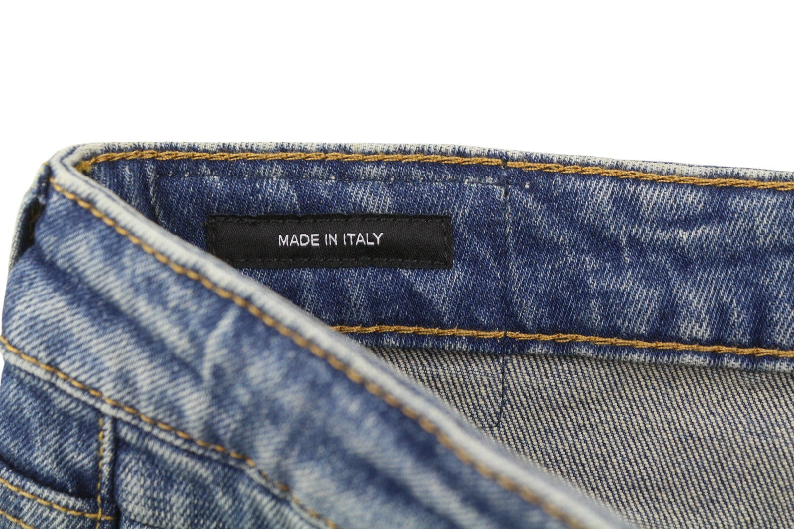 R13 Boy Straight Women Jeans 29 Cropped Ankle Washed Blue Kelly Stretch RRP€645