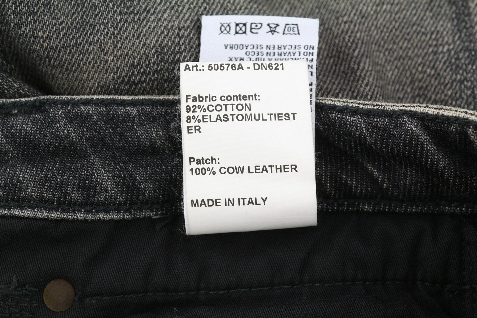 R13 Tobi Slim Women Jeans 27 Washed Distress Zip Straight Abbey Black RRP€645