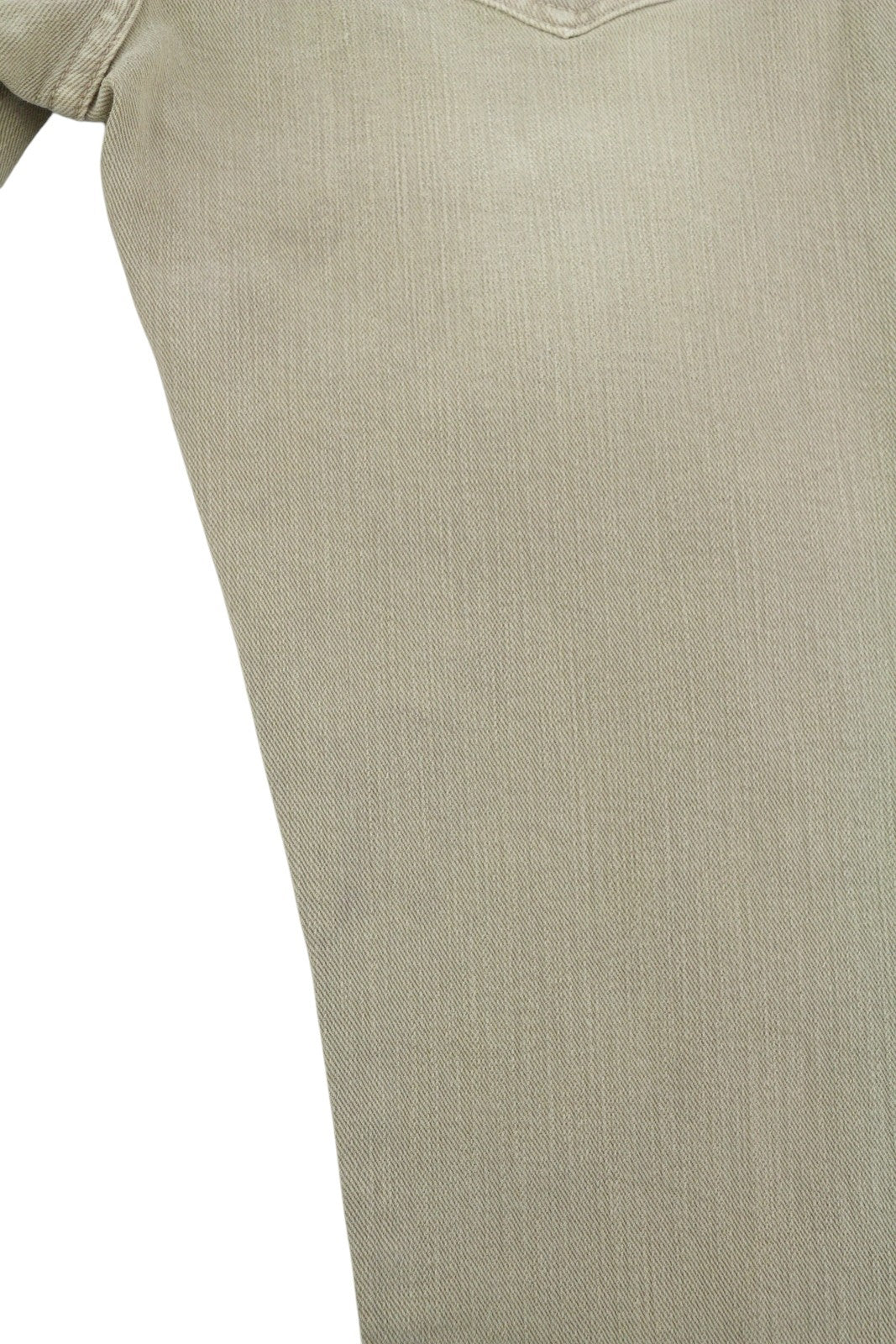 R13 berniukiški tiesūs moteriški džinsai, 29 m. skalbti chaki spalvos, tamprūs iki kulkšnių, rekomenduojama kaina – 645 € 