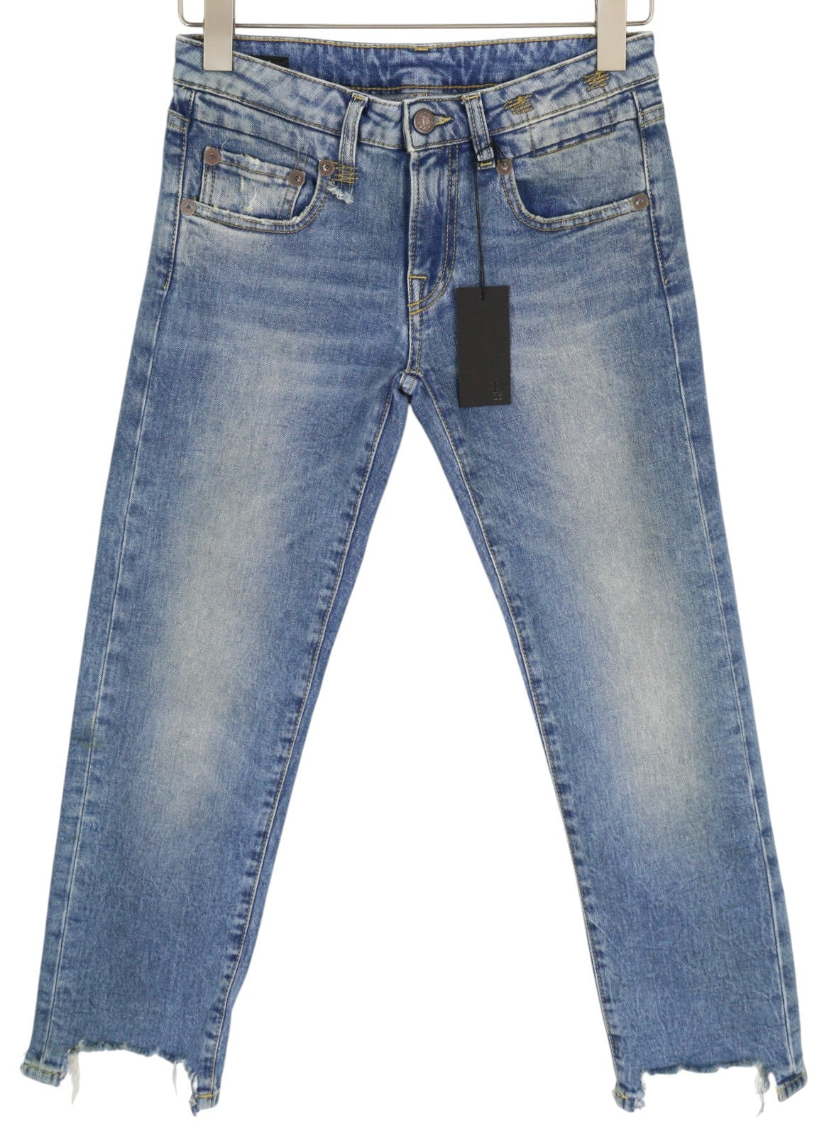 R13 berniukiški tiesūs moteriški džinsai, 25, Jasper, tamprūs, iki kulkšnių, su dilimu, RRP 595 € 