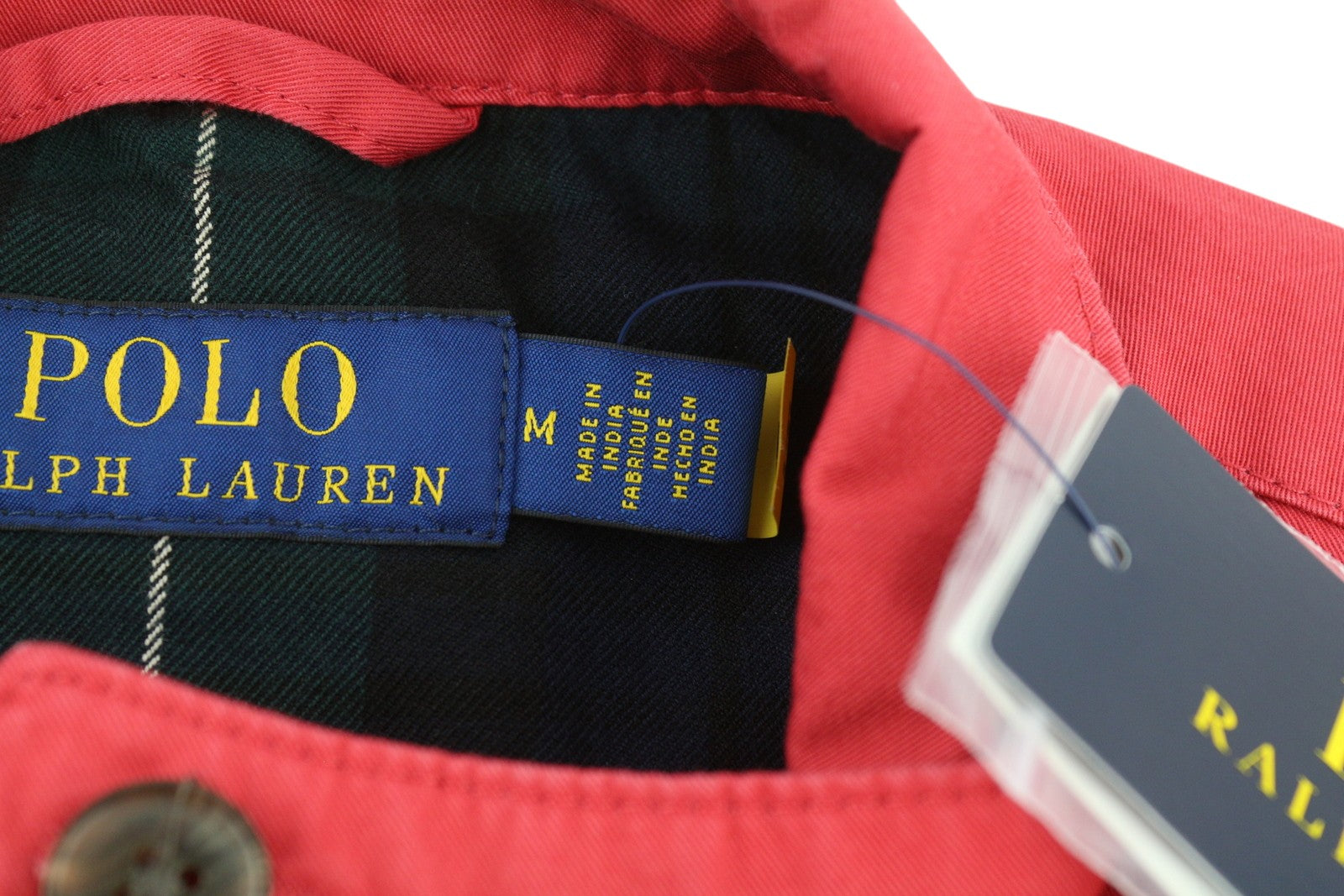 RALPH LAUREN vyriška striukė M, raudona, dažyta drabužiais, lengva vėjo striukė, rekomenduojama kaina 350 € 