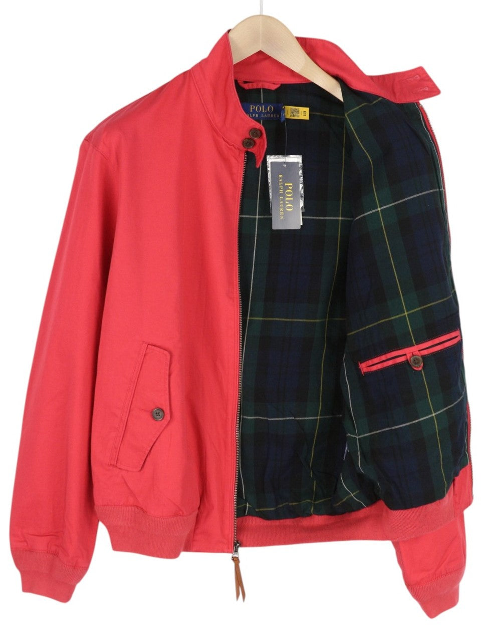 RALPH LAUREN vyriška striukė M, raudona, dažyta drabužiais, lengva vėjo striukė, rekomenduojama kaina 350 € 