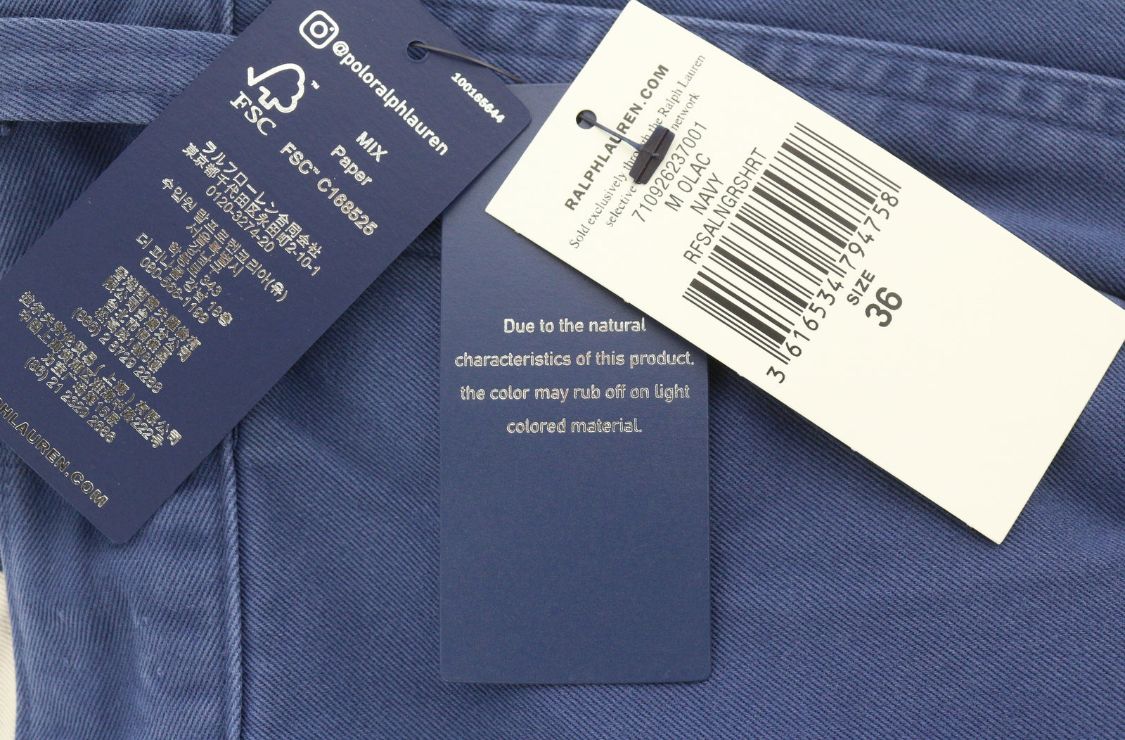 RALPH LAUREN Salinger Chino Relaxed Fit Men Shorts 36 Mid Blue RRP$212