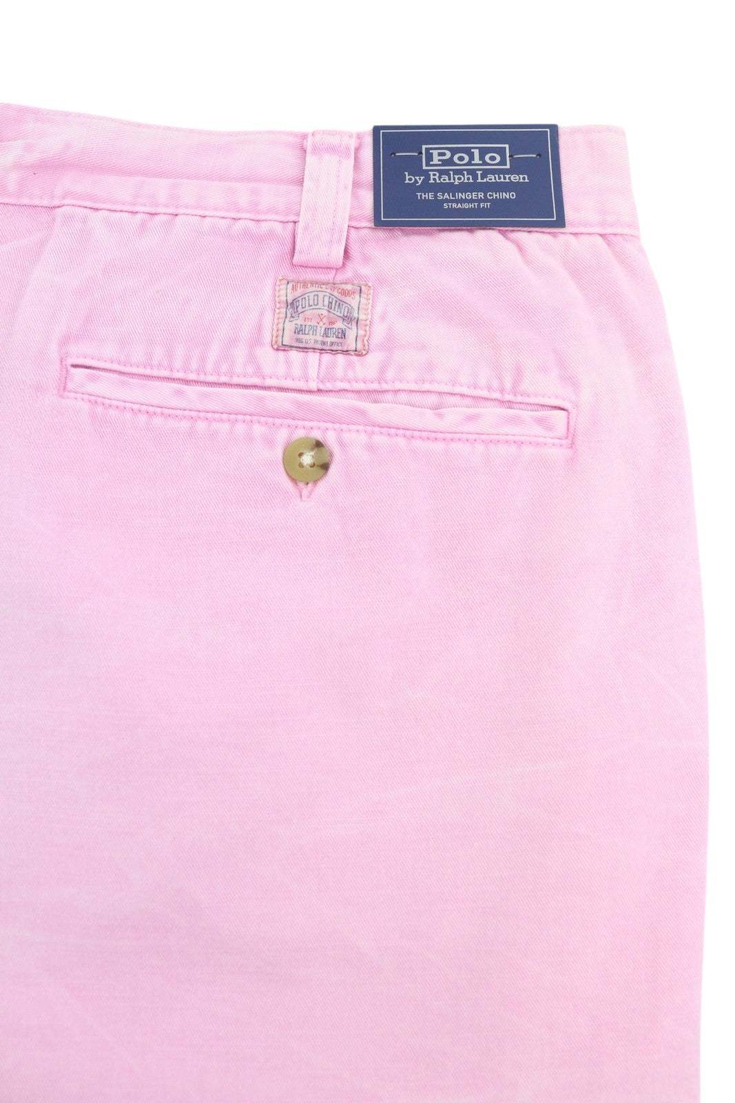 RALPH LAUREN Salinger Chino Straight Fit Men Shorts 42 Light Pink RRP€179