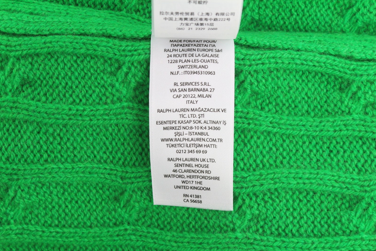 RALPH LAUREN kašmyro vyriškas megztinis, 2XL, žalias, megztinis su kabeliu, rekomenduojama kaina – 599 € 