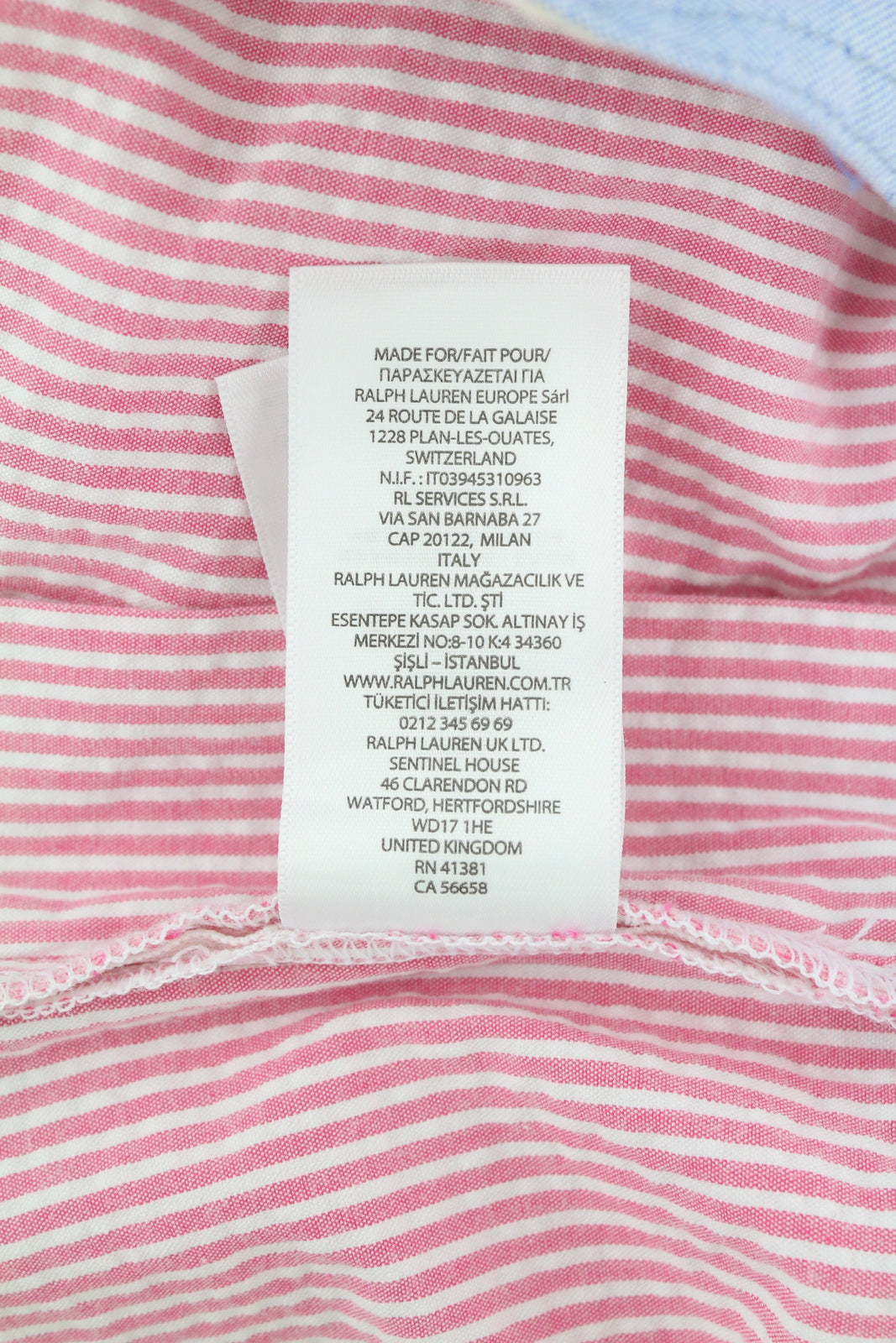 RALPH LAUREN tamprūs klasikinio kirpimo vyriški šortai, L dydžio, rožiniai, dryžuoti, rekomenduojama kaina – 169 € 