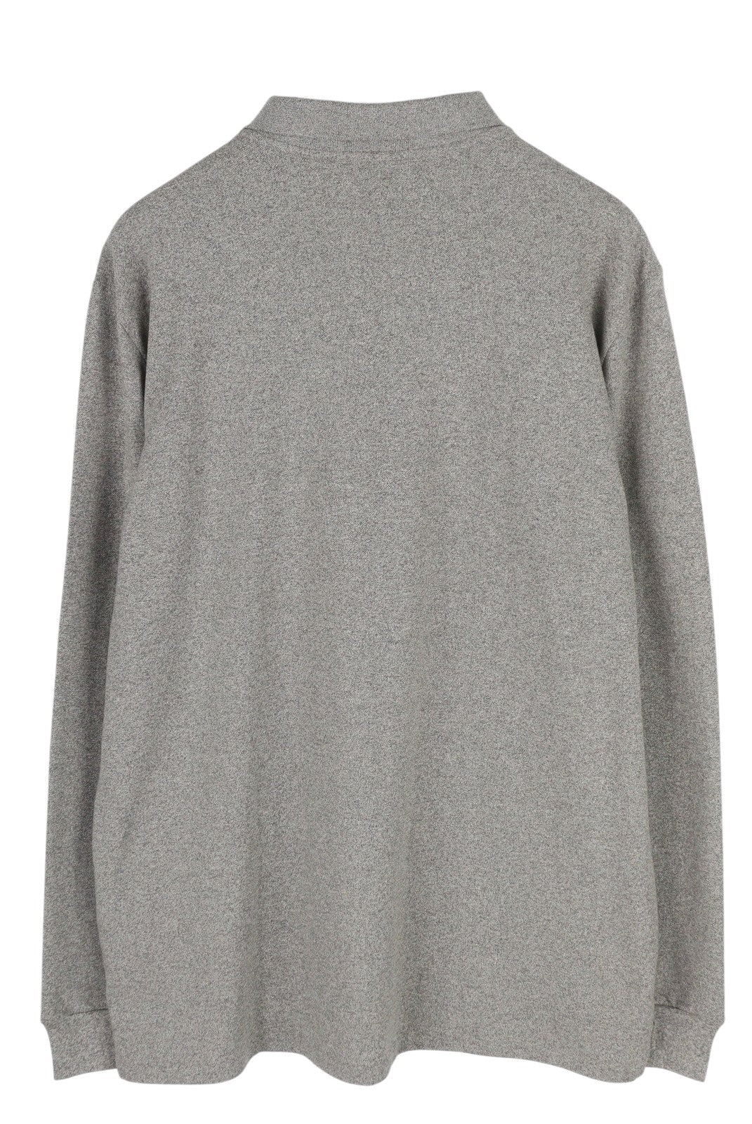 RALPH LAUREN Slim Fit vyriški marškinėliai, 2XL dydžio, pilki melanžo spalvos, ilgomis rankovėmis, rekomenduojama kaina – 135 € 