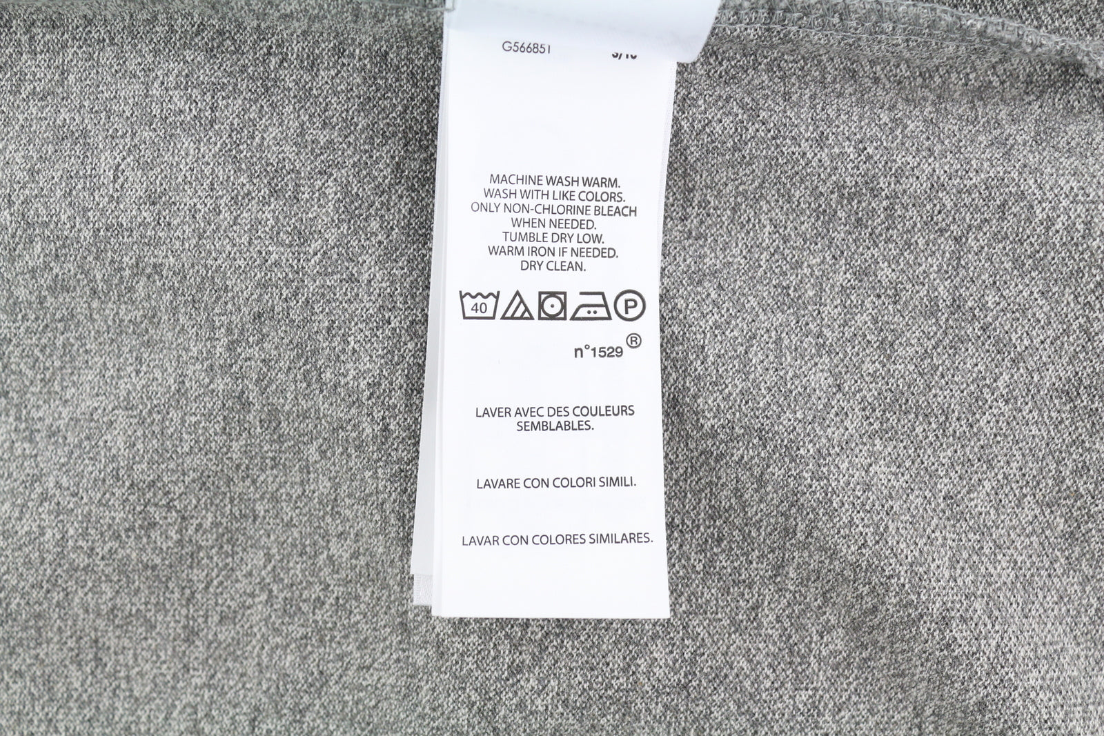 RALPH LAUREN Slim Fit vyriški marškinėliai, 2XL dydžio, pilki melanžo spalvos, ilgomis rankovėmis, rekomenduojama kaina – 135 € 