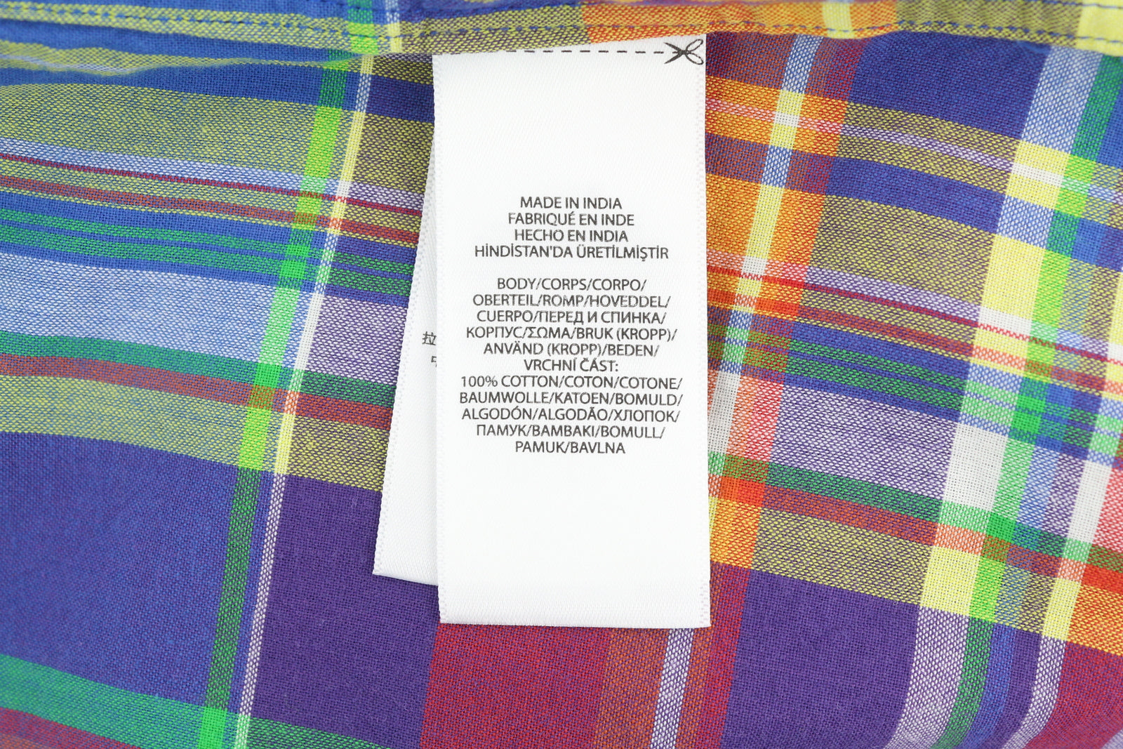 RALPH LAUREN vyriški marškinėliai su XL dydžio languotu raštu, užsegami sagomis, RRP175