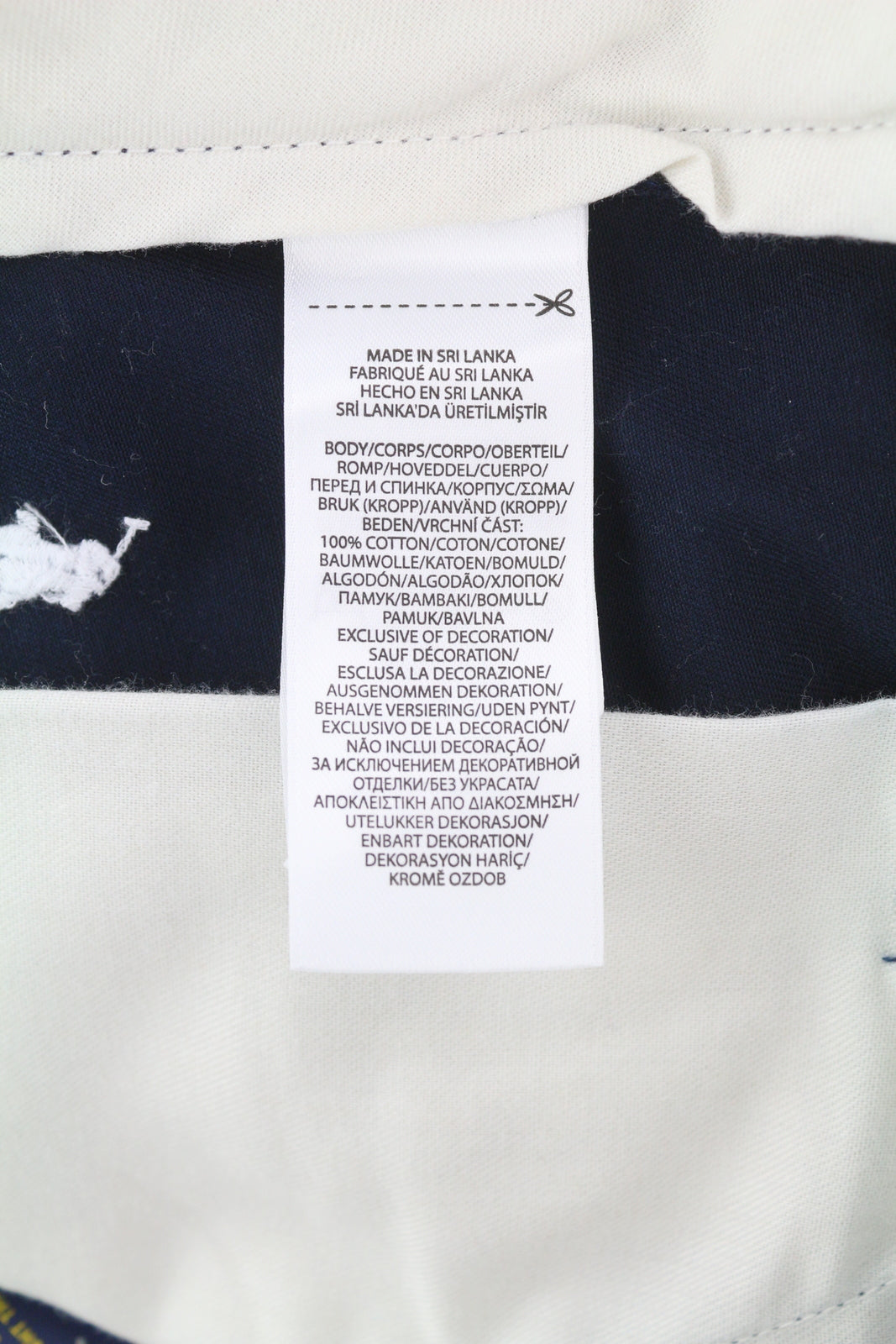 RALPH LAUREN vyriški tiesaus kirpimo šortai, 30 dydžio, tamsiai mėlyni, su siuvinėtu logotipu. 