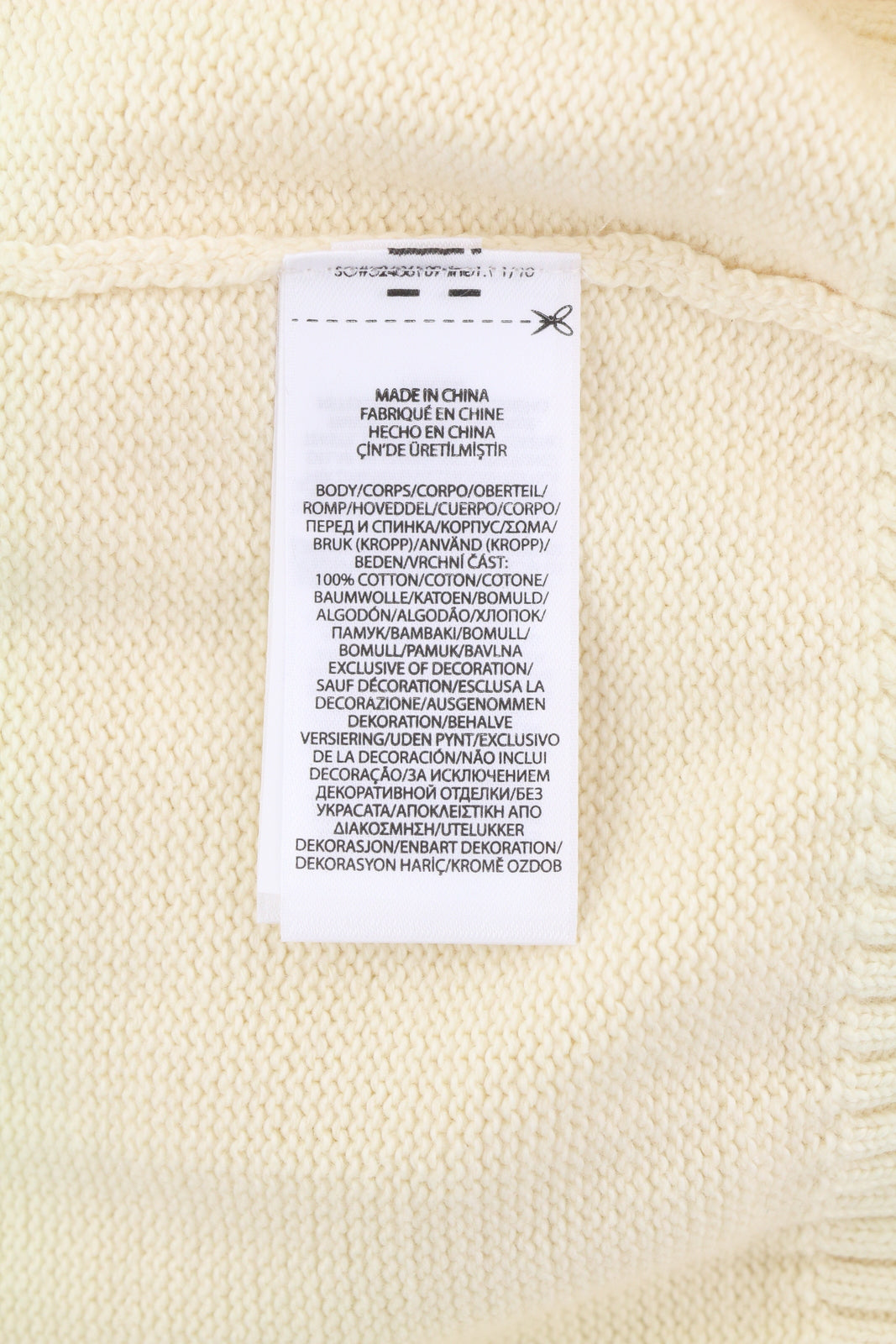 RALPH LAUREN vyriškas megztinis M, dramblio kaulo spalvos, megztas su sagų formos iškirpte ir siuvinėtu logotipu 