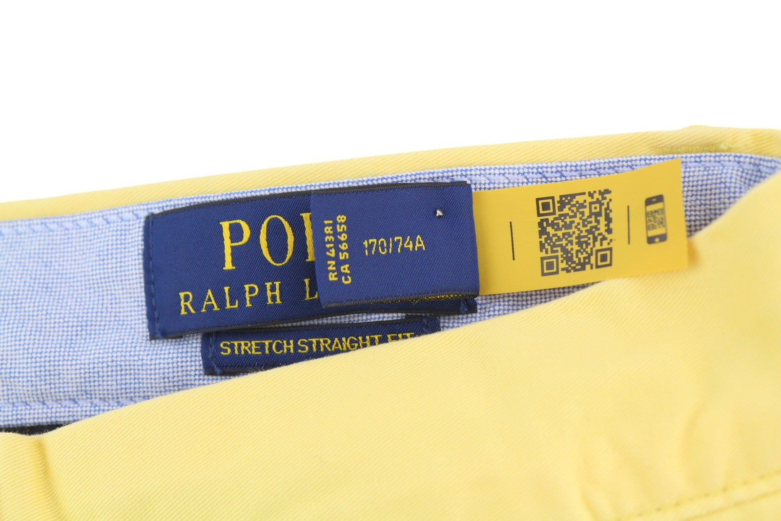 RALPH LAUREN Stretch Straight Fit Men Shorts 29 Bedford Yellow RRP€196