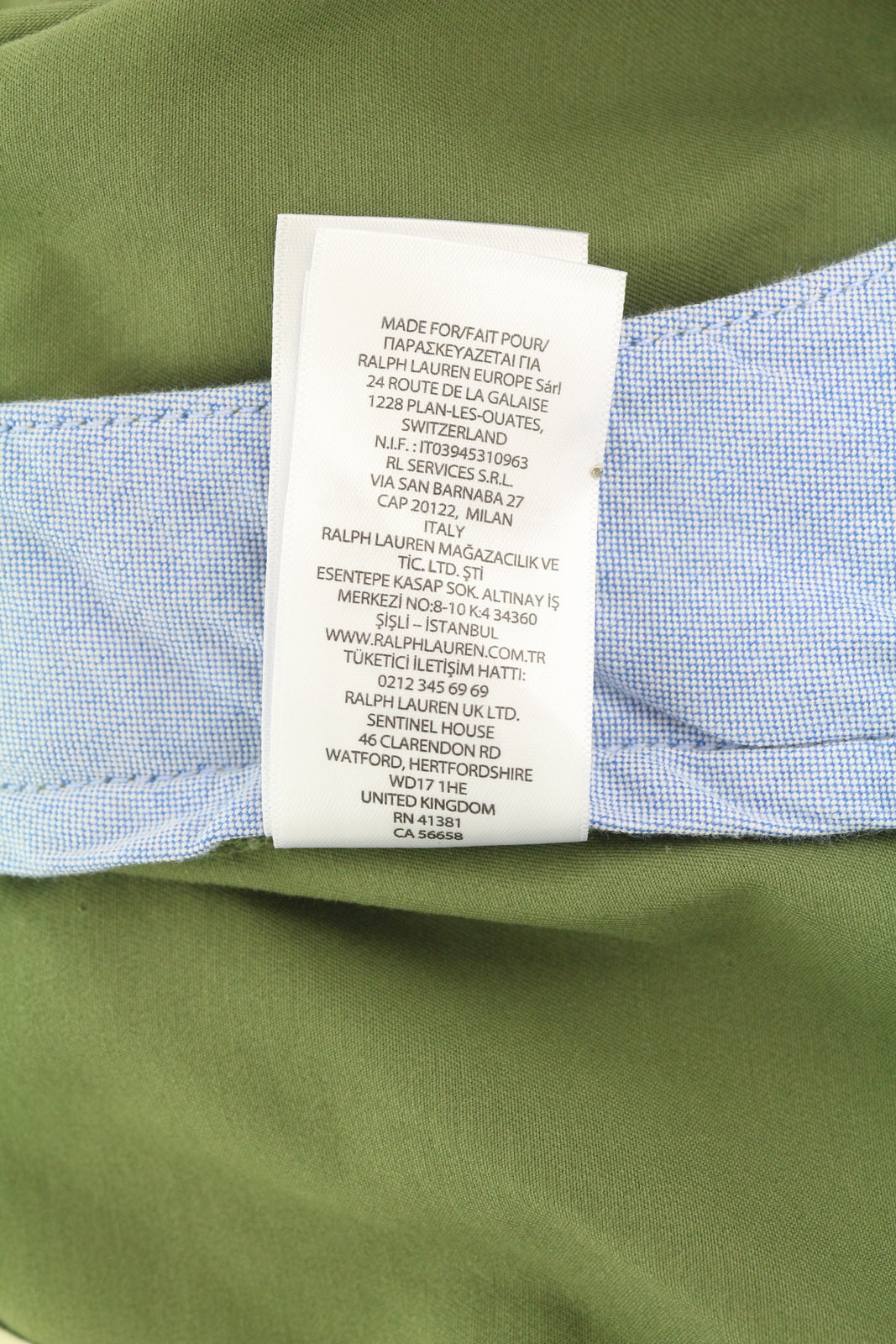 RALPH LAUREN Classic Fit Men Shorts 36 Olive Green Chino Zip Fly Casual