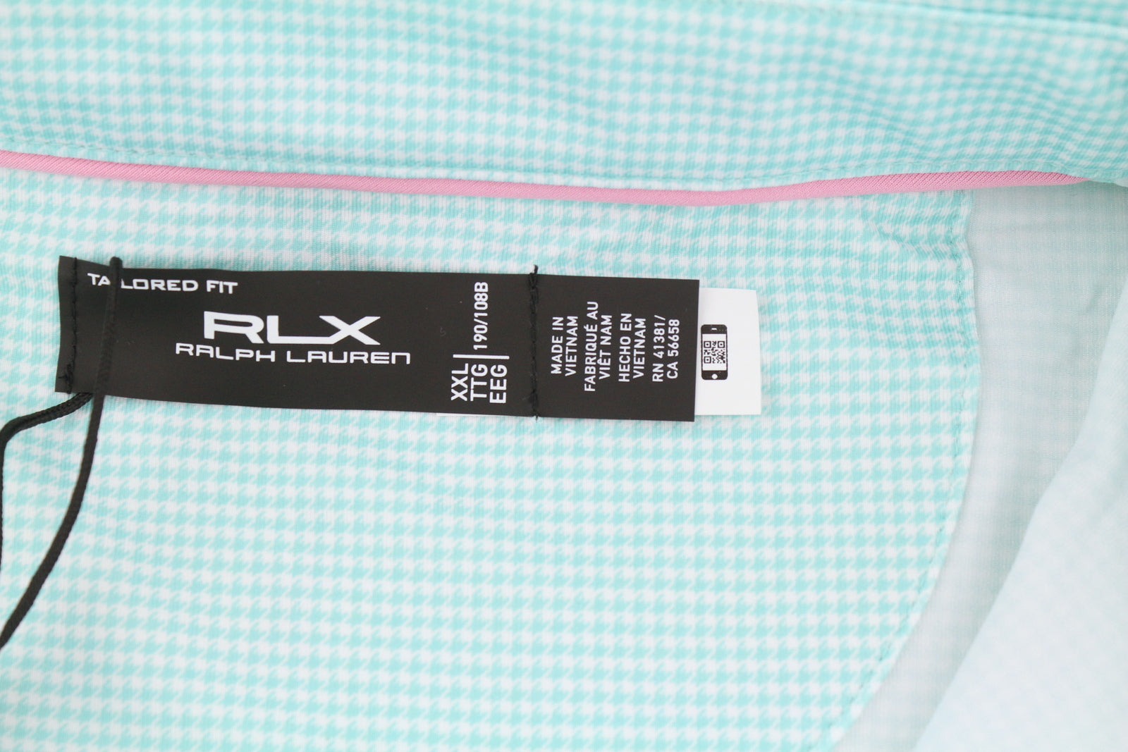 RLX RALPH LAUREN golfo vyriški marškinėliai su mėlynais trumpomis rankovėmis, 2XL dydžio, su akmeninio kojos raštu, su gobtuvu. 