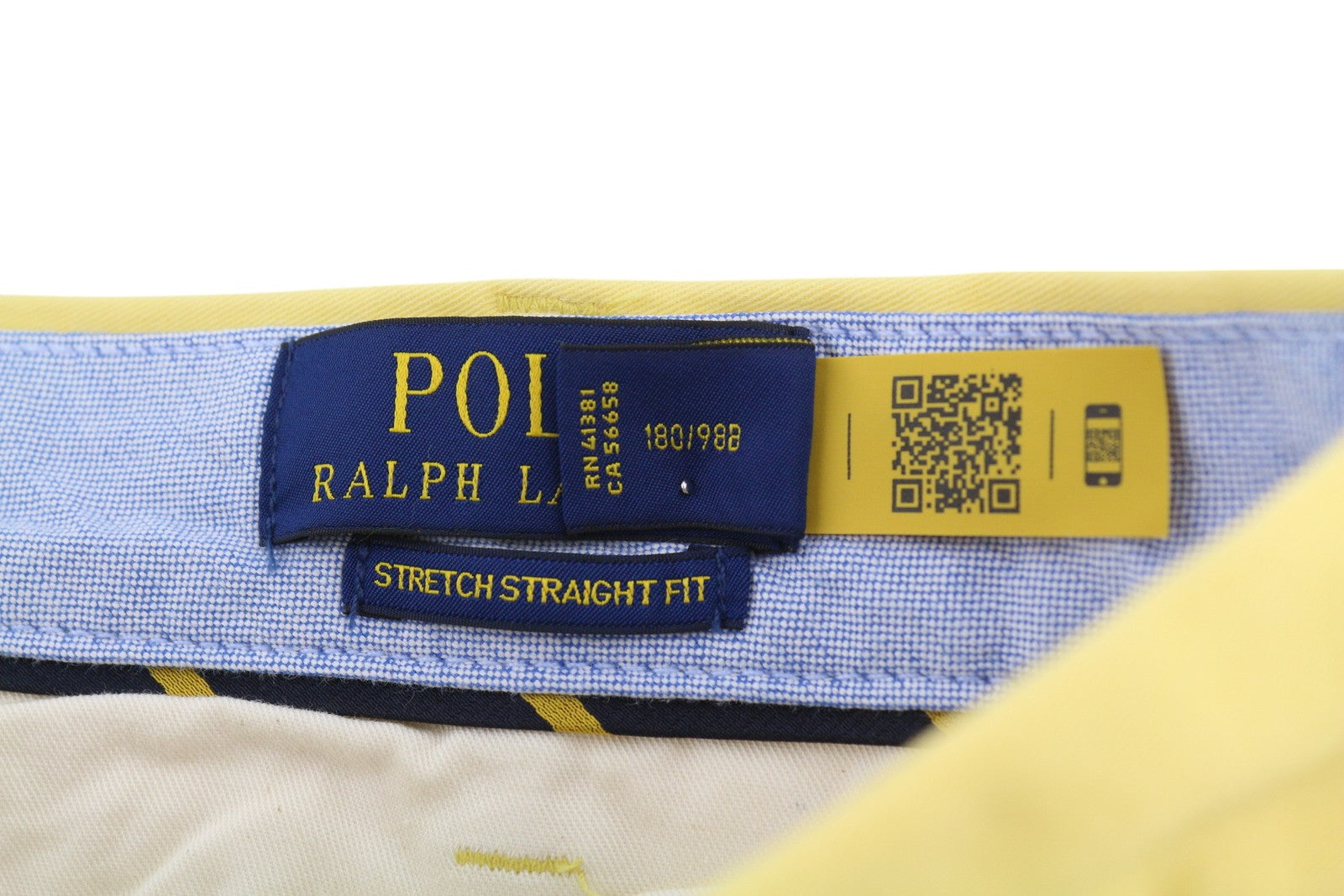 RALPH LAUREN Stretch Straight Fit Men Shorts 38 Bedford Yellow RRP€196