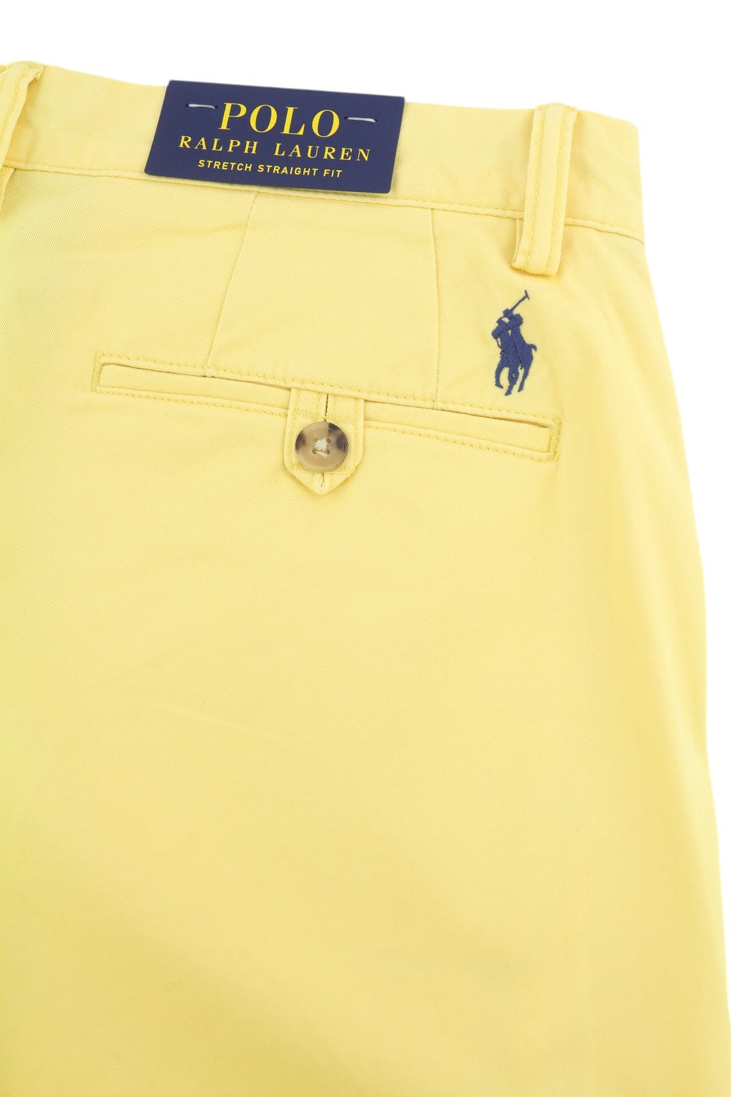 RALPH LAUREN Stretch Straight Fit Men Shorts 38 Bedford Yellow RRP€196