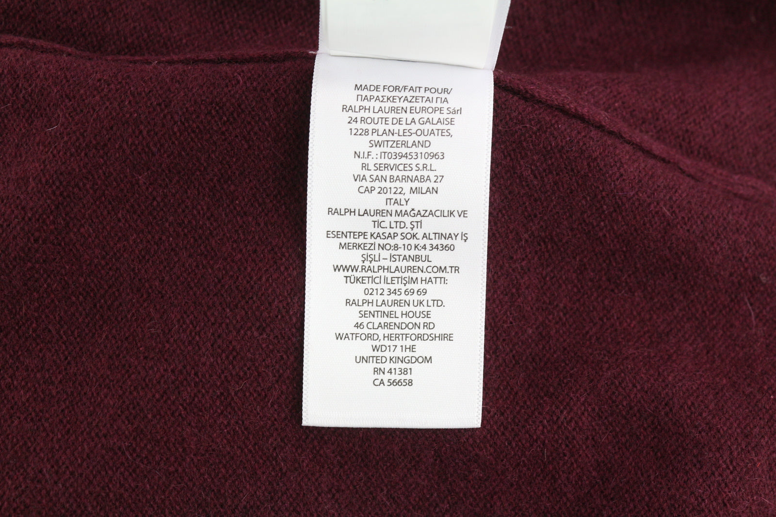 RLX RALPH LAUREN golfo vyriškas megztinis S dydžio bordo spalvos kašmyro megztinis su gobtuvu, rekomenduojama kaina – 560 € 
