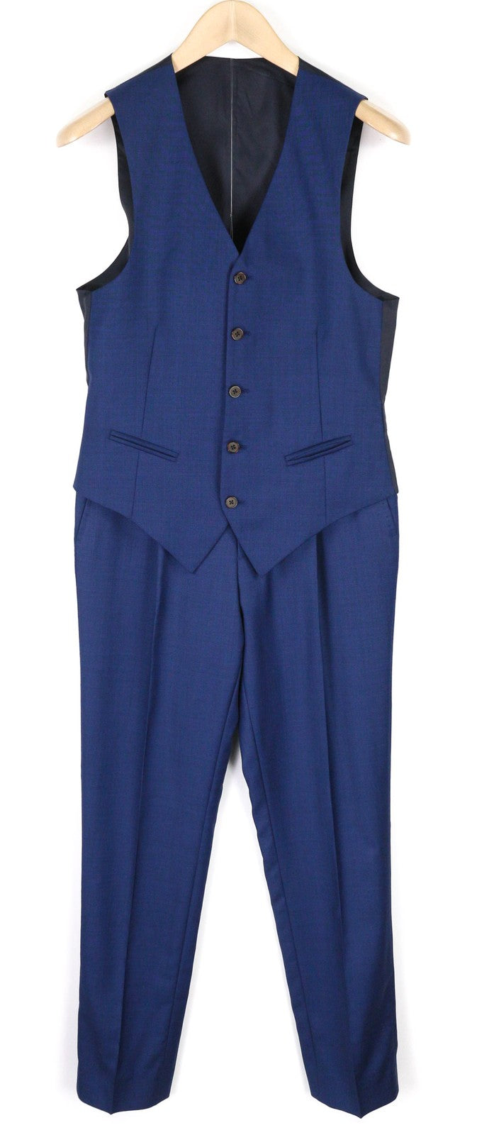 SUITSUPPLY Ferrara  Mens Suit UK32/UK34 Blue Wool 2in1