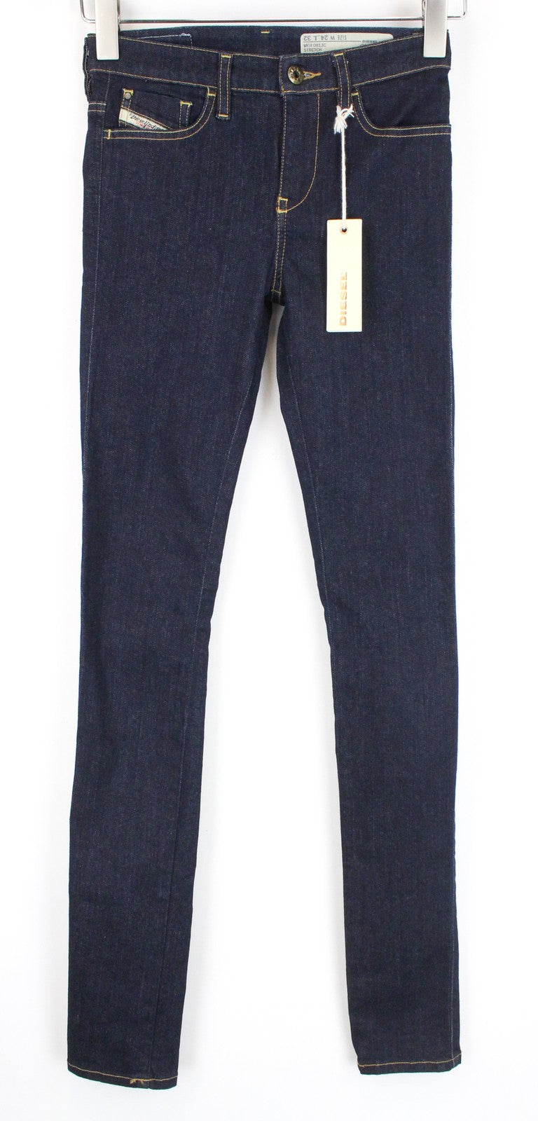 DIESEL Skinzee 0813C W24/L32 Women Jeans Dark Blue Super Slim Skinny Girls