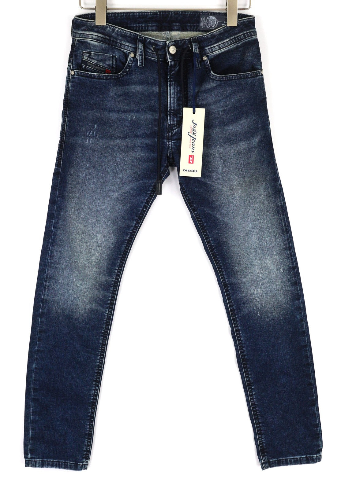 DIESEL Thommer CB-NE 0699Z Mens Jeans W28 Blue Washed Stretch Zip Slim