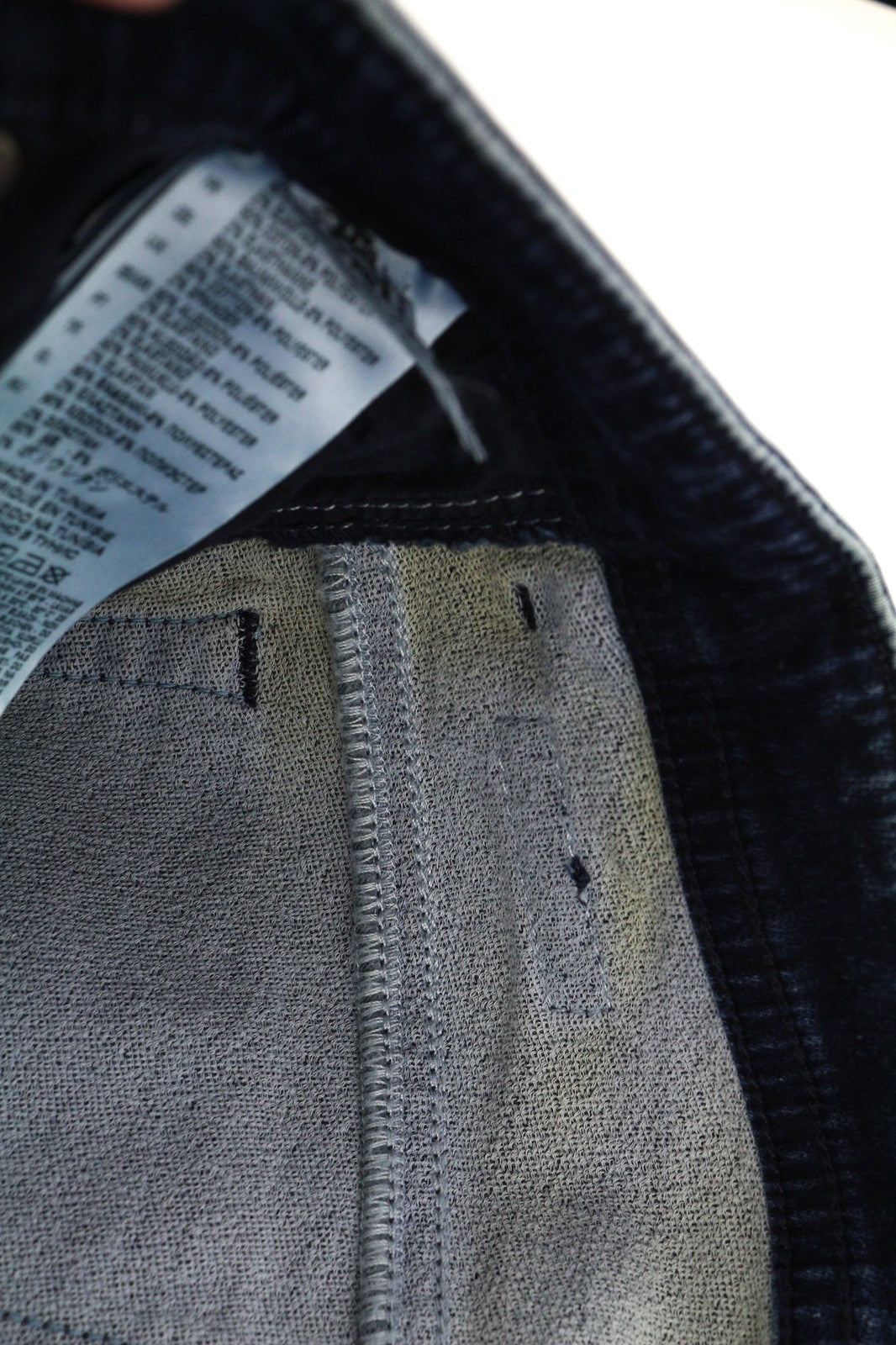 DIESEL Thommer CB-NE 0699Z Mens Jeans W28 Blue Washed Stretch Zip Slim