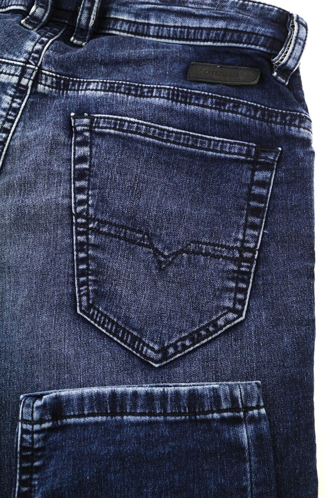 DIESEL Thommer CB-NE 0699Z Mens Jeans W28 Blue Washed Stretch Zip Slim