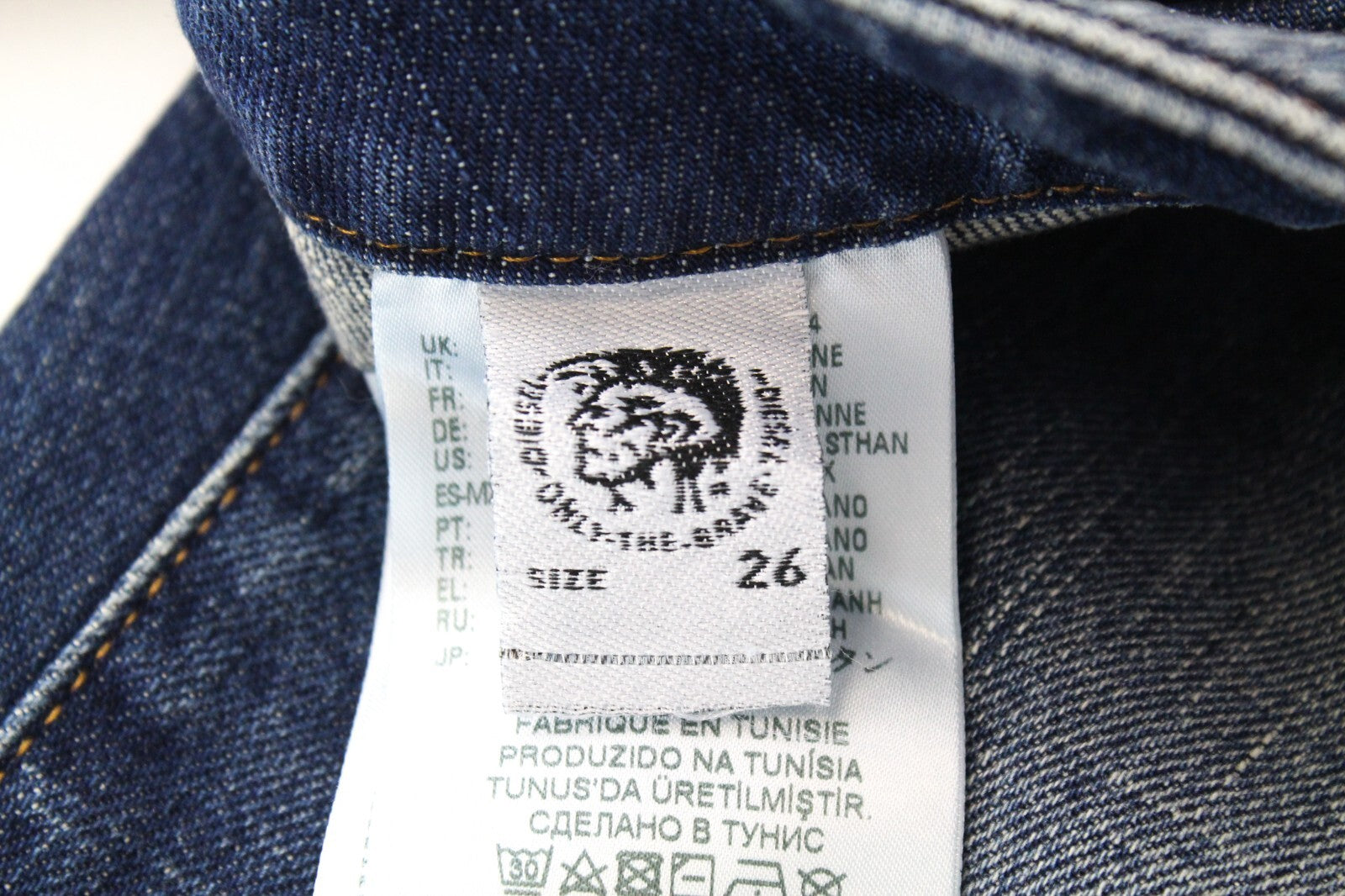 DIESEL D-Earlie 089AR W26/L32 Women Jeans High Waisted Distressed Zip-Fly Slim