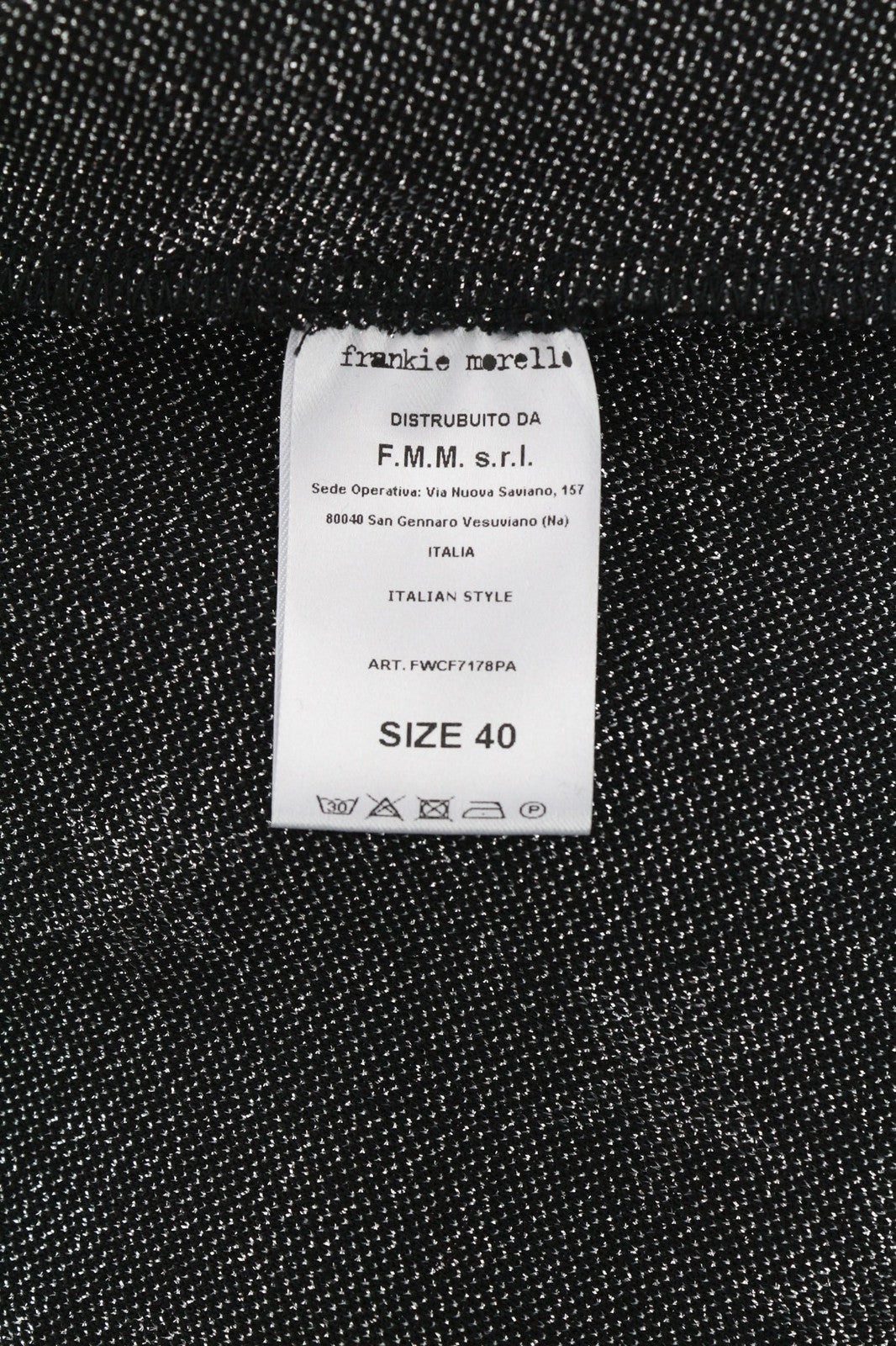 FRANKIE MORELLO Vidor moteriškos kelnės 40 juodos su elastingu juosmeniu, žvaigždžių raštu, priglundančios 