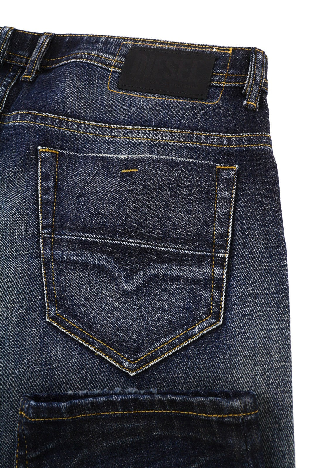 DIESEL Thommer-X 0096U Mens Jeans W38/L32 Blue Washed Distress Slim  Zip