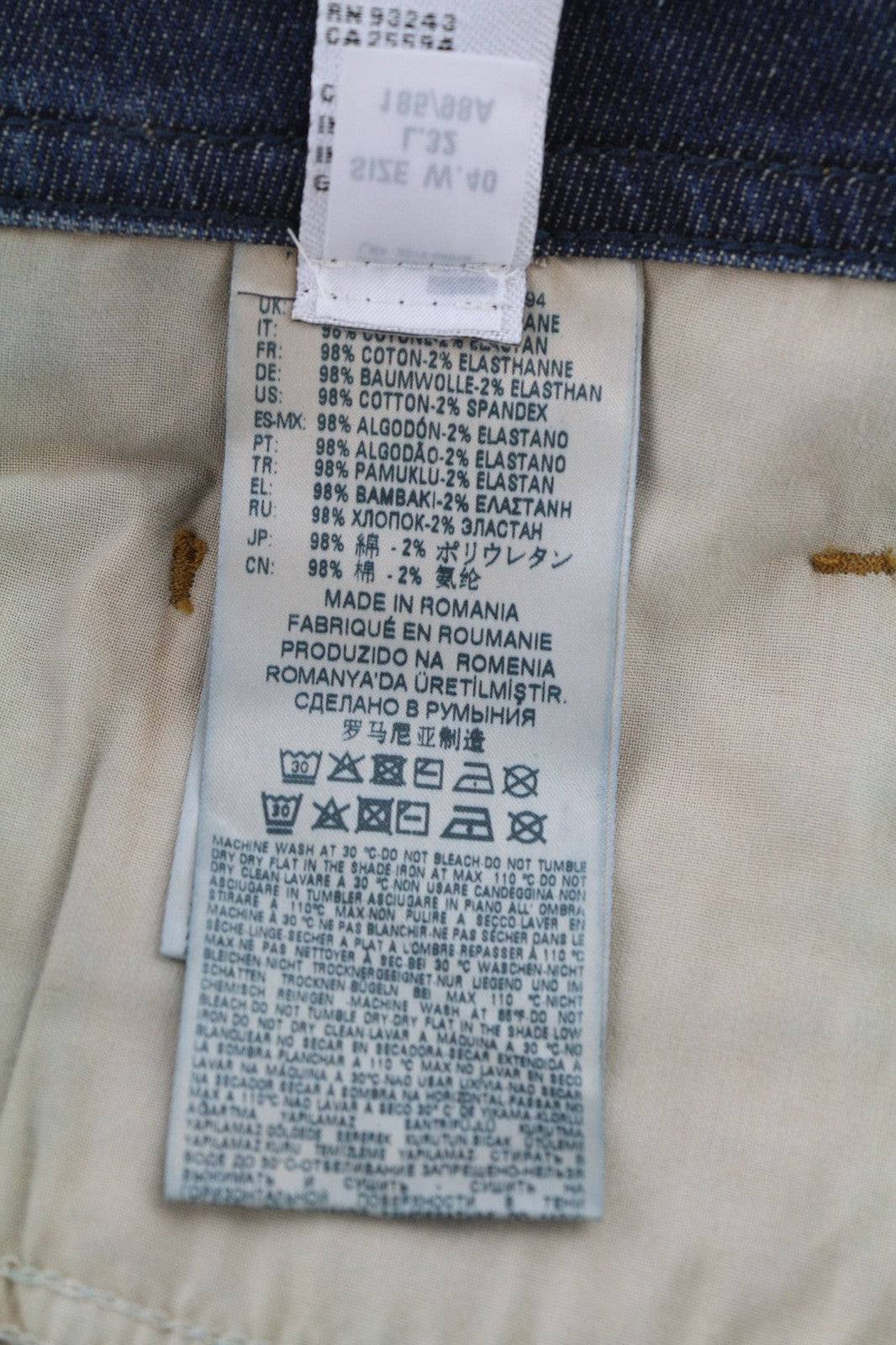 DIESEL Buster 084ZU vyriški džinsai W40/L32 Washed Regular Slim Tapered Stretch 