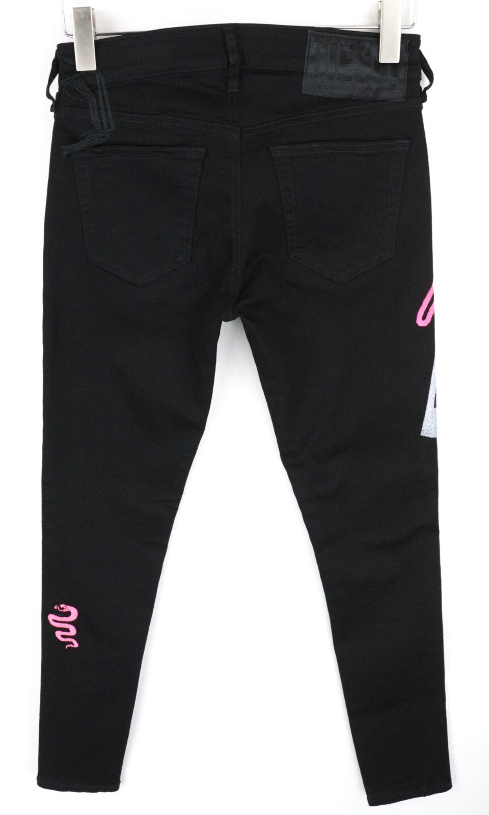 DIESEL Slandy-SP5 069KX W29/L32 Women Jeans Stretch Super Skinny Zipped Black