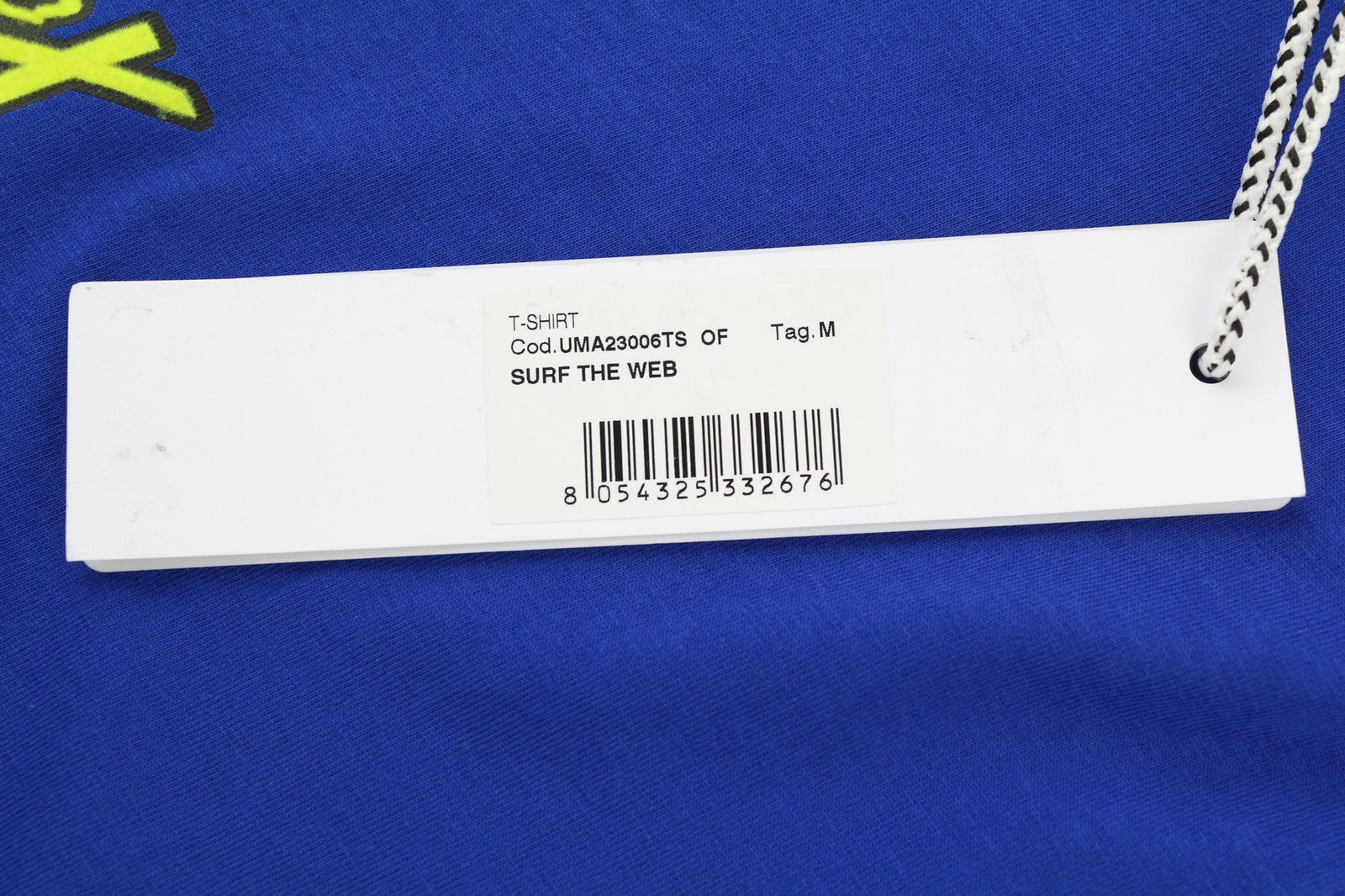 JOHN RICHMOND vyriški marškinėliai M mėlyni trumpomis rankovėmis apvalia apykakle geltoni visiems metų laikams 