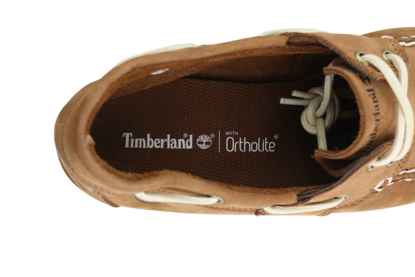 TIMBERLAND A2HEM vyriški batai EU43/43.5 rudi odiniai „Ortholite“ stiliaus mokasinai be žymių. 