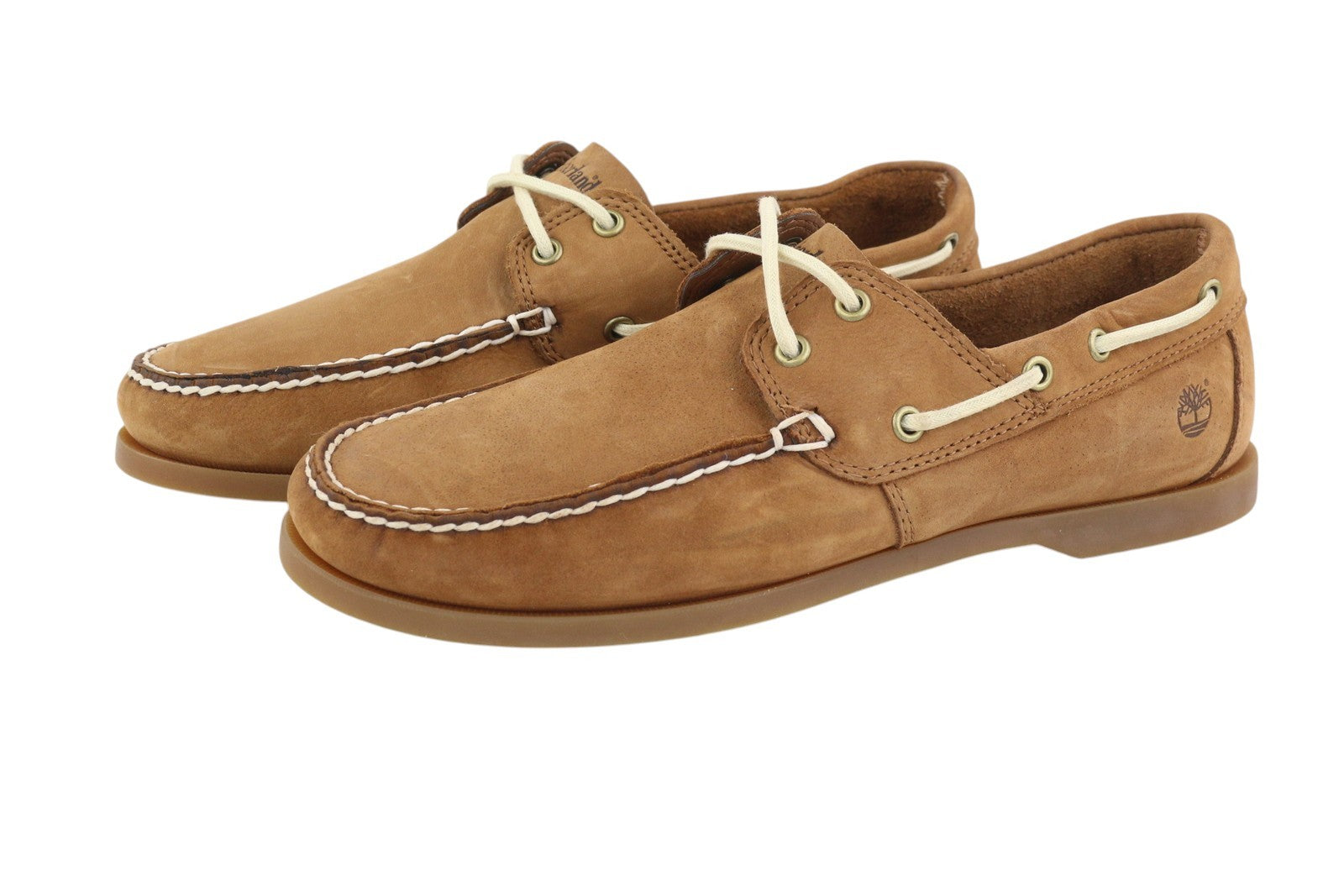 TIMBERLAND A2HEM vyriški batai EU43/43.5 rudi odiniai „Ortholite“ stiliaus mokasinai be žymių. 