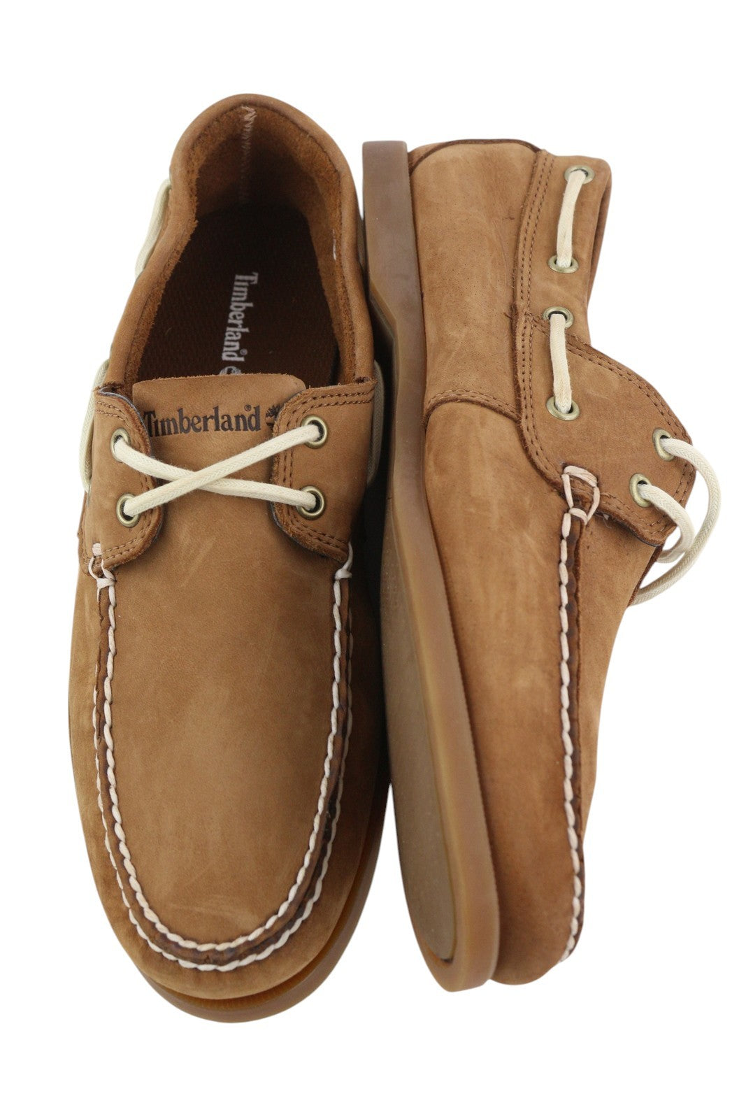 TIMBERLAND A2HEM vyriški batai EU43/43.5 rudi odiniai „Ortholite“ stiliaus mokasinai be žymių. 