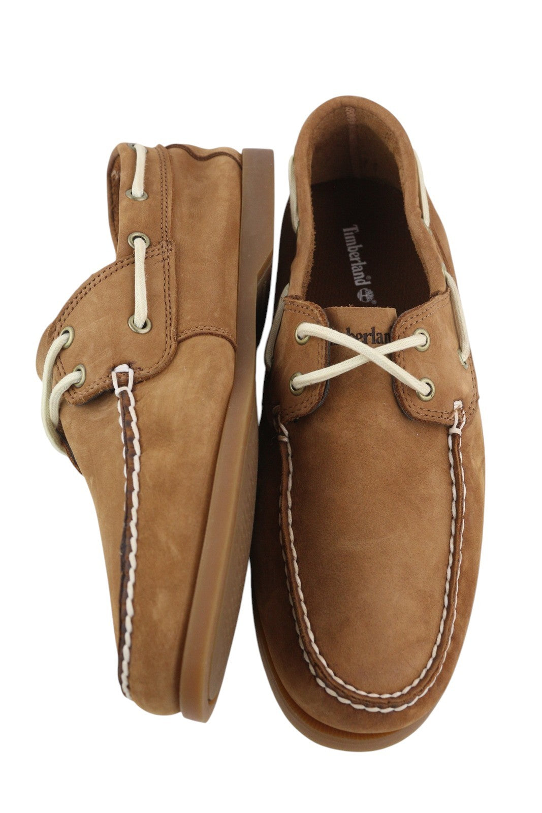 TIMBERLAND A2HEM vyriški batai EU43/43.5 rudi odiniai „Ortholite“ stiliaus mokasinai be žymių. 