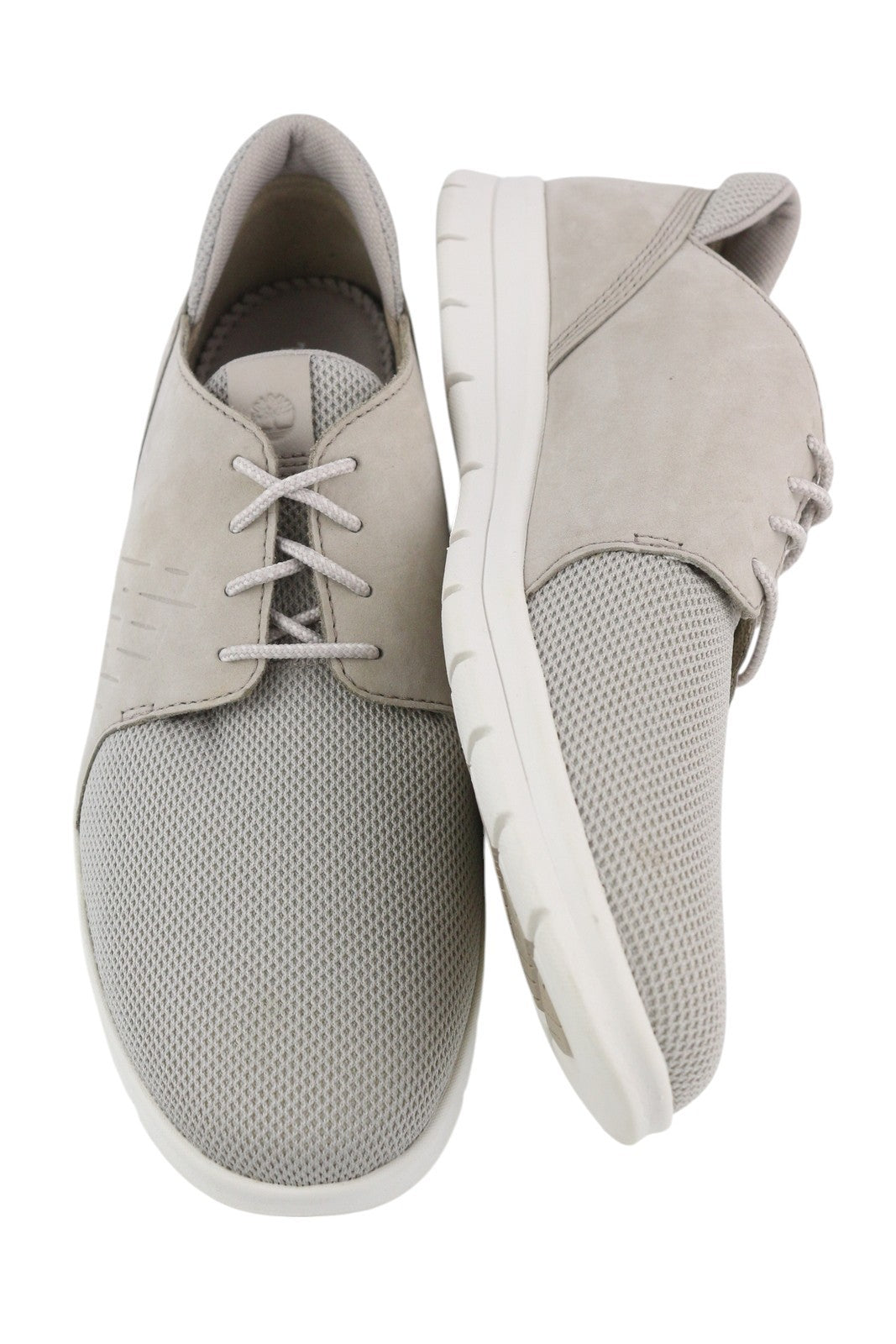 TIMBERLAND A267A vyriški sportbačiai EU42/43 pilki odiniai žemapadžiai sportbačiai su raišteliais 