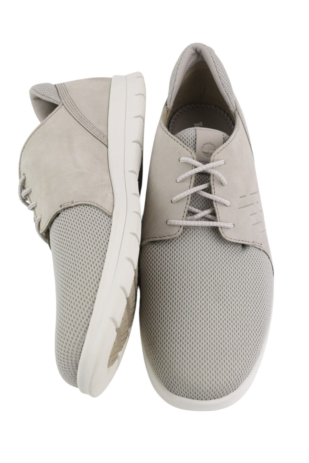 TIMBERLAND A267A vyriški sportbačiai EU42/43 pilki odiniai žemapadžiai sportbačiai su raišteliais 