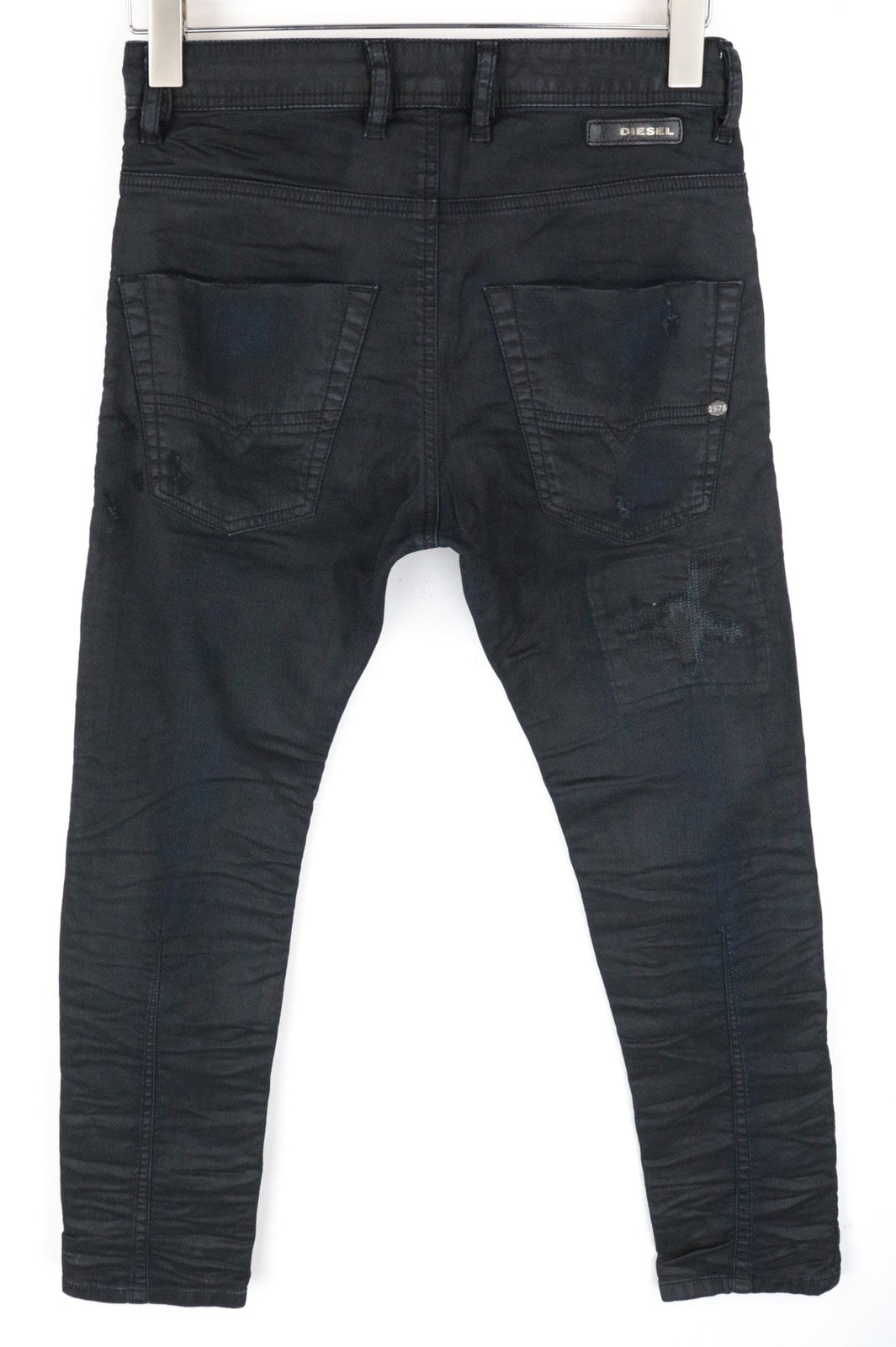 DIESEL Krooley-CB-NE 0680B W26 vyriški džinsai su gobtuvu, siaurėjantys, sportiniai, berniukams. 