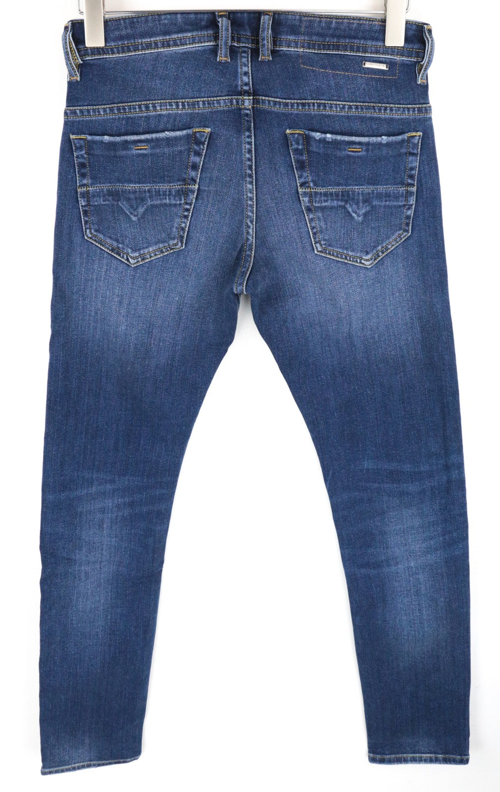 DIESEL Thommer 0870F W28/L32 vyriški džinsai su mėlyna užtrauktuku, išblukę, ploni, aptempti