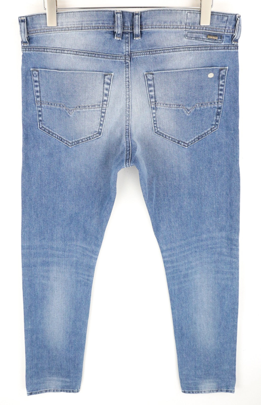 DIESEL Tepphar 0842H W33/L32 vyriški džinsai Slim Carrot Whiskered Washed Out Blue 