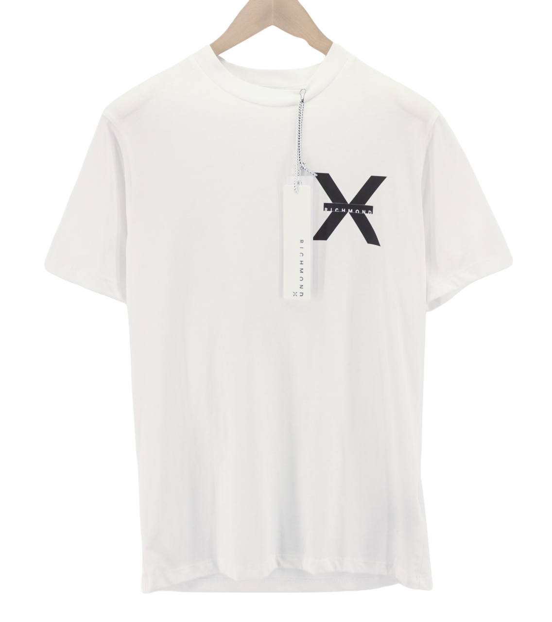 JOHN RICHMOND Mens T-Shirt M White  Crew  Short Sleeve All Seasons