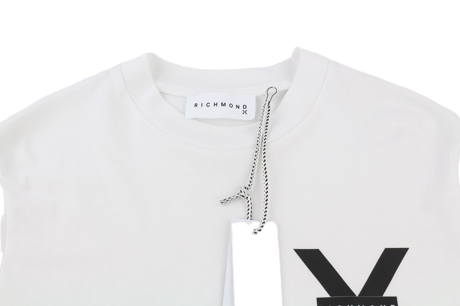 JOHN RICHMOND Mens T-Shirt M White  Crew  Short Sleeve All Seasons