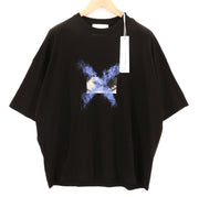 JOHN RICHMOND vyriški marškinėliai M, juodi, dideli, laisvi, tamprūs, trumpomis rankovėmis 