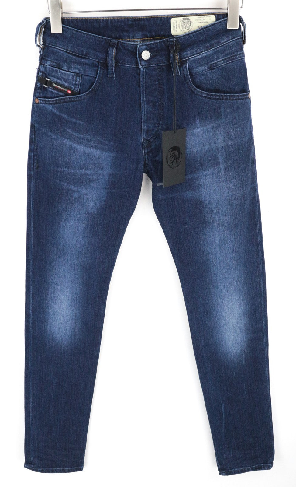 DIESEL D-Blazer 083AT W26/L32 vyriški džinsai, siaurėjantys klešnės, mėlyni, tamprūs medvilniniai džinsai 