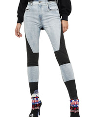 DIESEL Slandy-High-SP 0890M W27/L32 moteriški itin aptempti džinsai, skalbtos mėlynos spalvos, tamprūs 