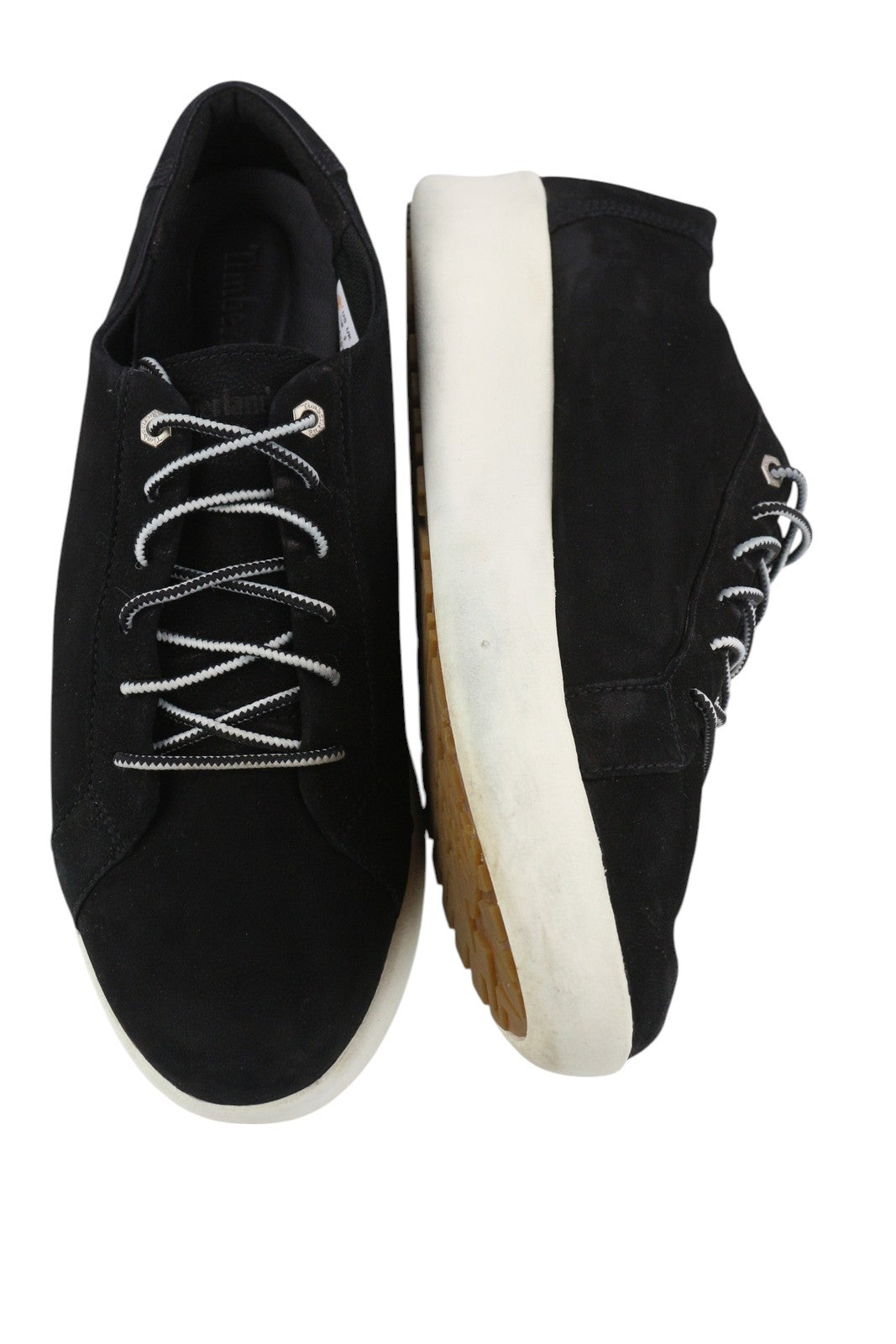 TIMBERLAND A1ST6 moteriški sportbačiai, juodi, žemapadžiai, suvarstomi, migdolų nosimis. 