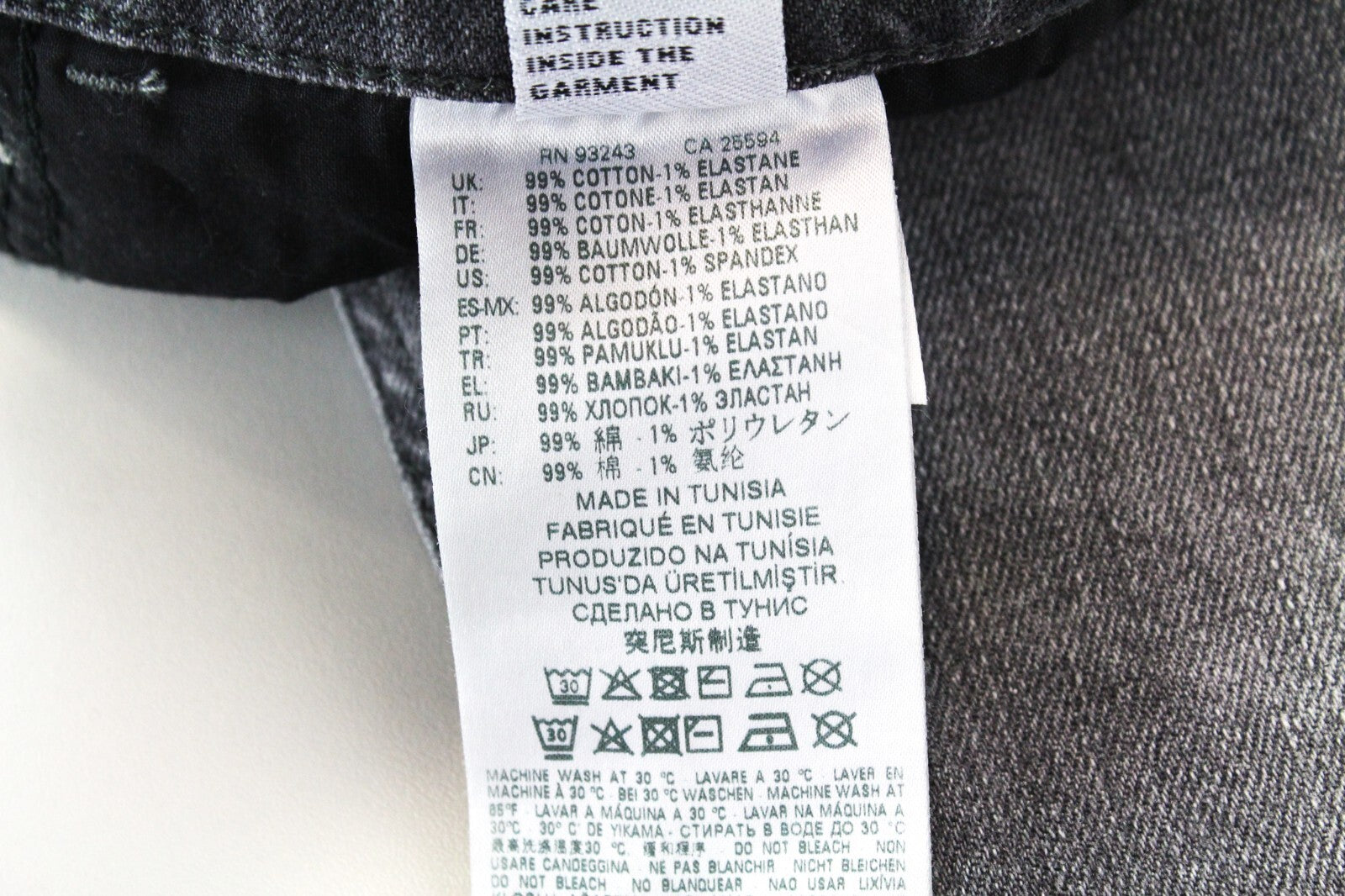 DIESEL D-Eetar 0890F W29/L30 vyriški džinsai siaurėjančio kirpimo, su nudėvėta blukinta pilka, tampri medžiaga 