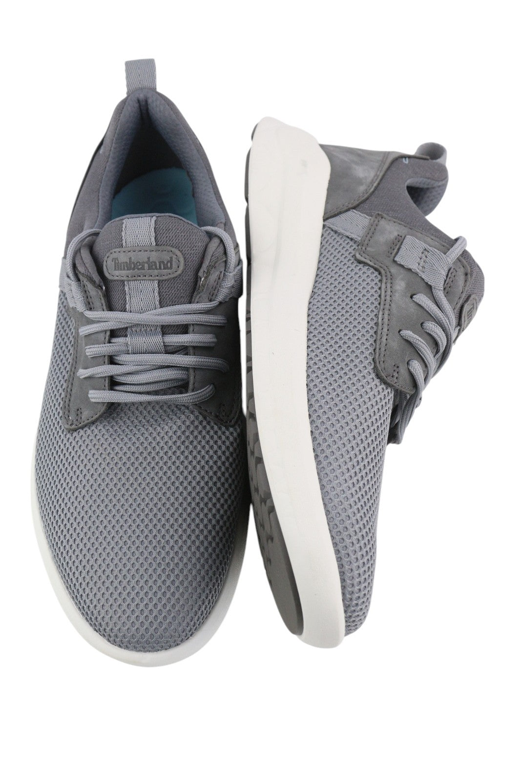 TIMBERLAND A3QBA vyriški sportbačiai, pilki, žemi, suvarstomi, migdolų noselės, žali, „Stride“ stiliaus. 
