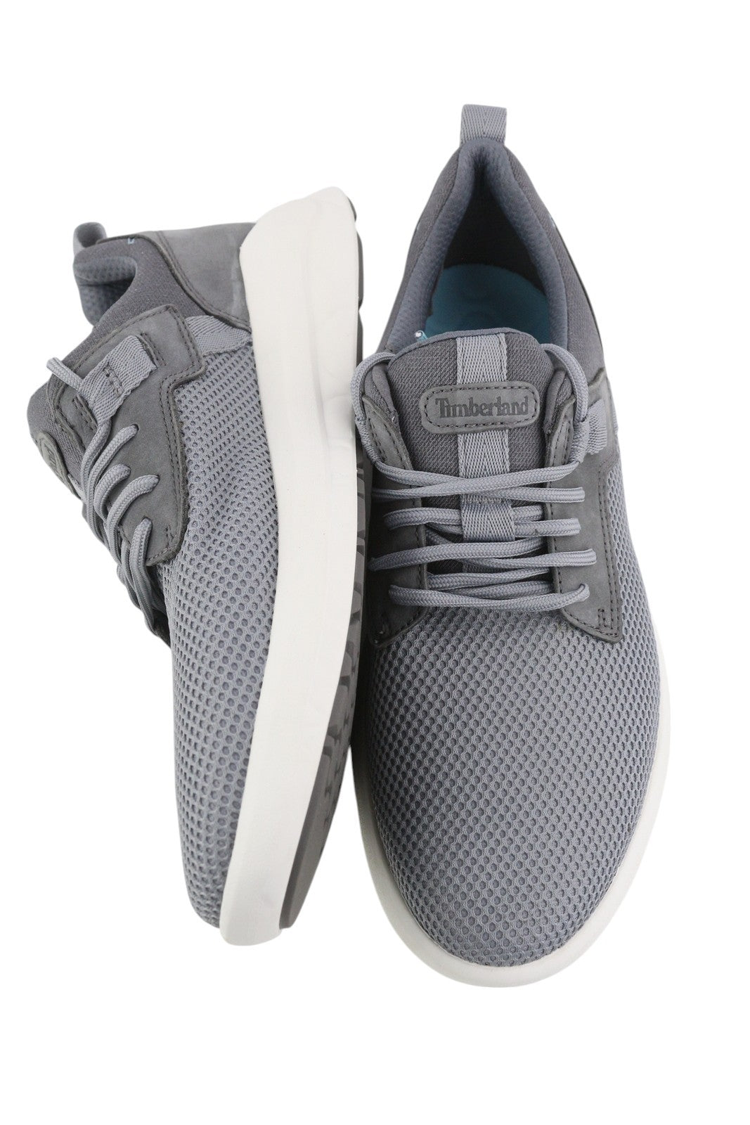 TIMBERLAND A3QBA vyriški sportbačiai, pilki, žemi, suvarstomi, migdolų noselės, žali, „Stride“ stiliaus. 